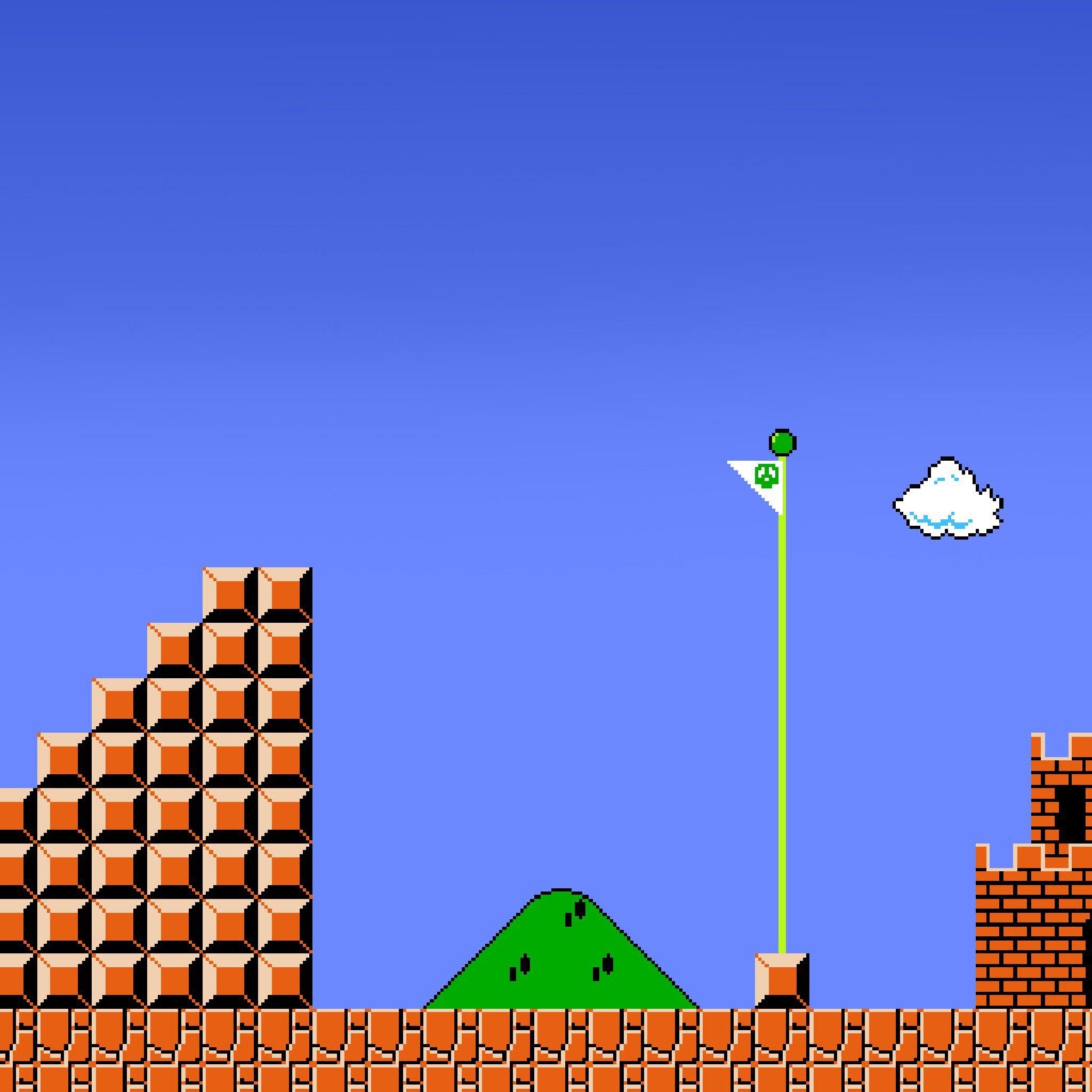 2050x2050 Super Mario Bros iPad 3, 4 & Air Wallpaper, Phone