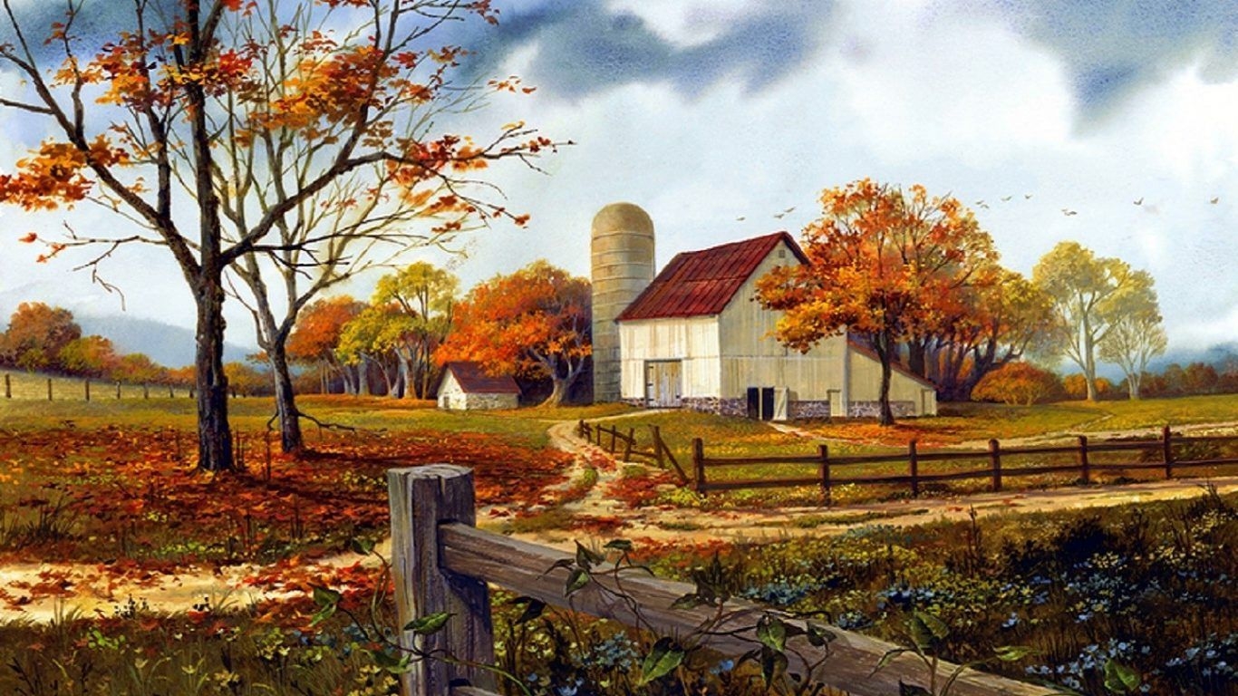 1370x770 Late Fall Farm Wallpaper, HD Late Fall Farm Background on WallpaperBat, Desktop