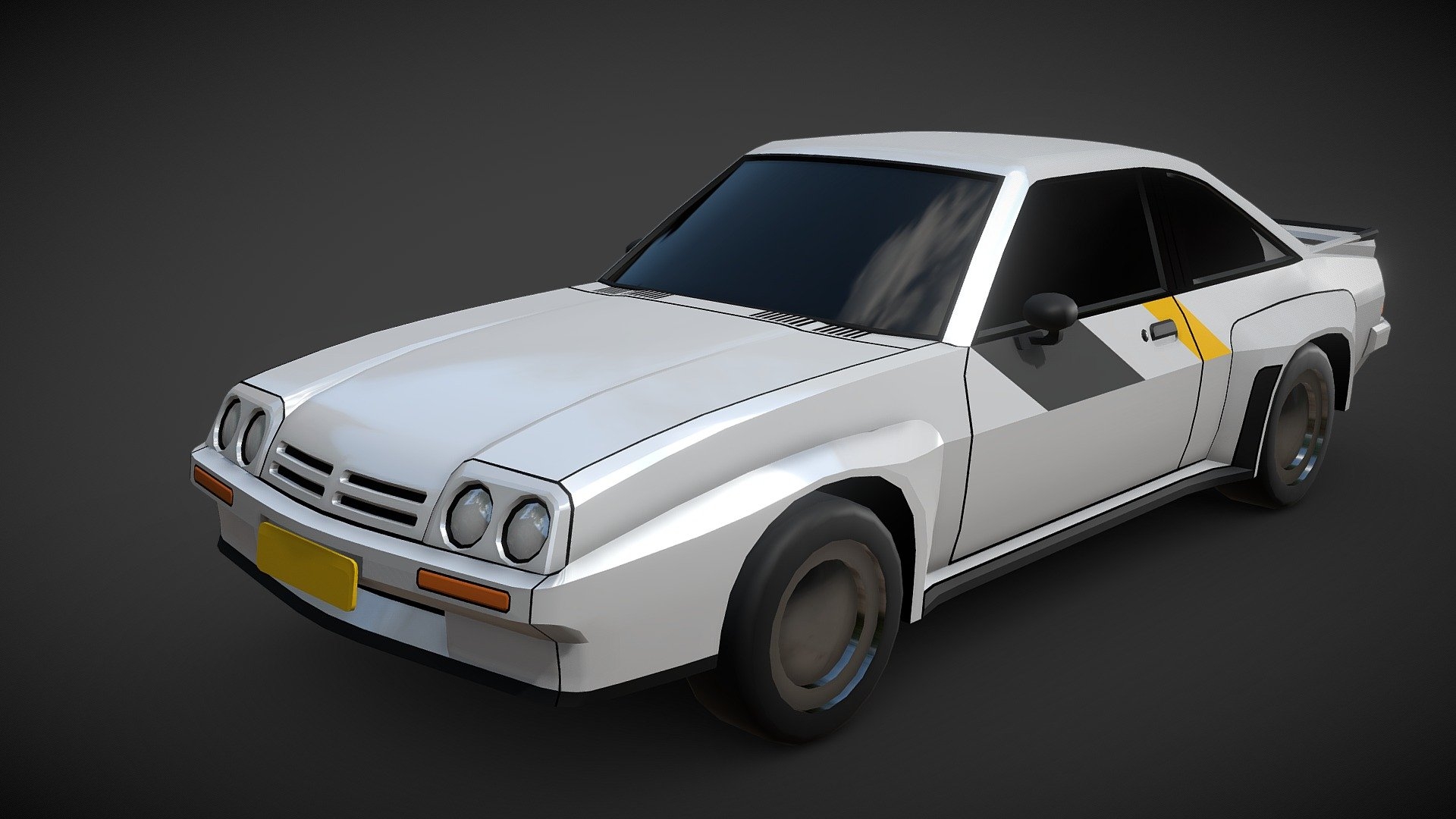 1920x1080 Lowpoly Opel Manta 400 Textures Free 3D model by Barbo [f827cb0], Desktop