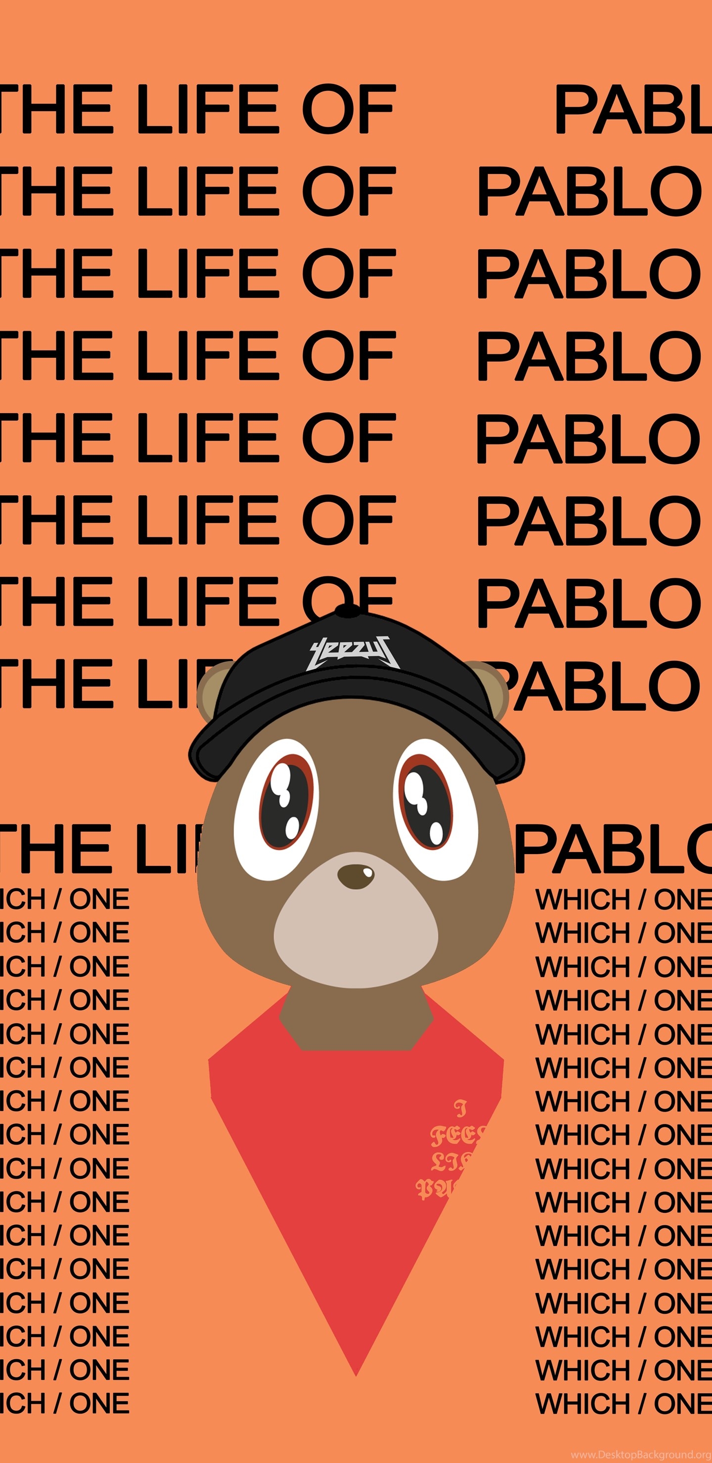 1440x2960 T.L.O.P. Bear Phone Wallpaper « Kanye West Forum Desktop Background, Phone