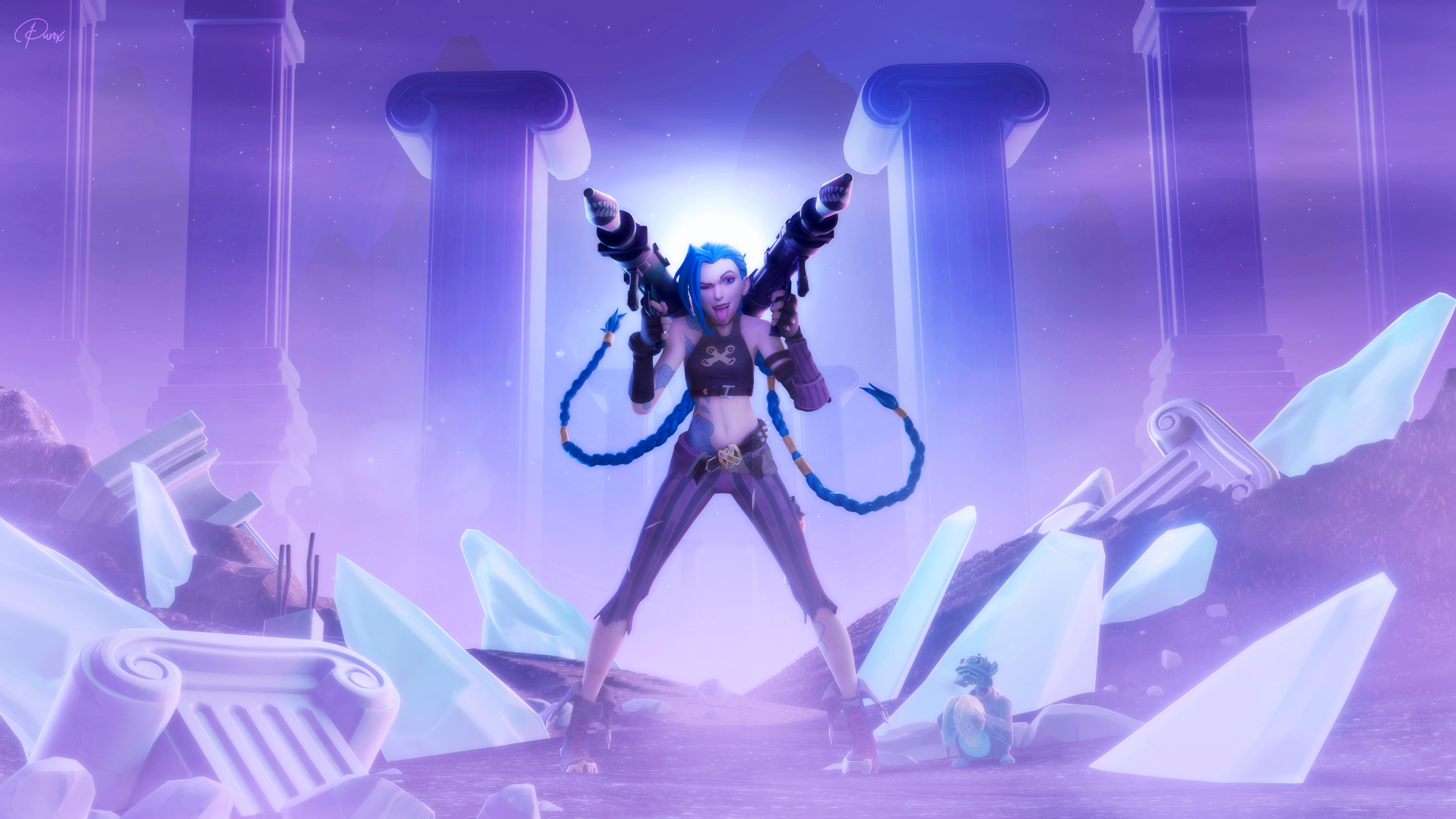 3840x2160 Arcane Jinx Fortnite wallpaper, Desktop