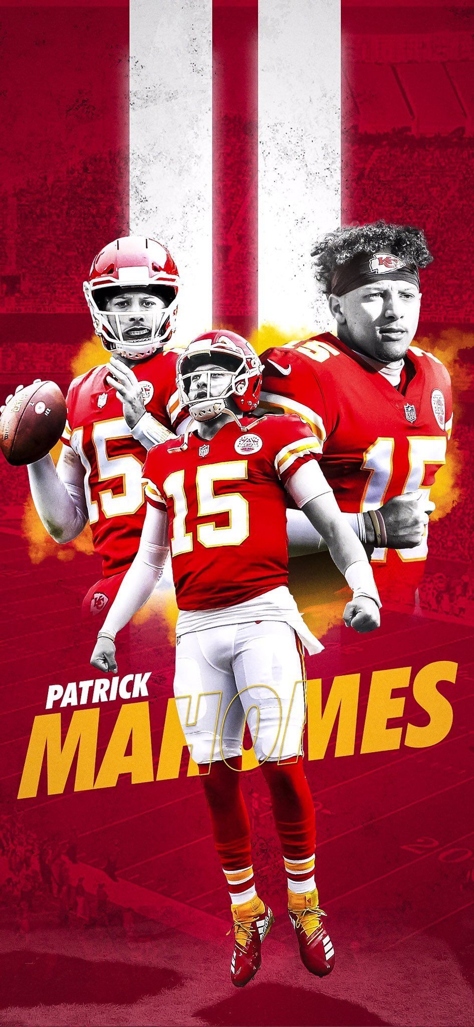 950x2050 Mahomes Mobile Wallpaper. Chiefs football, Chiefs wallpaper, Kansas city chiefs football, Phone