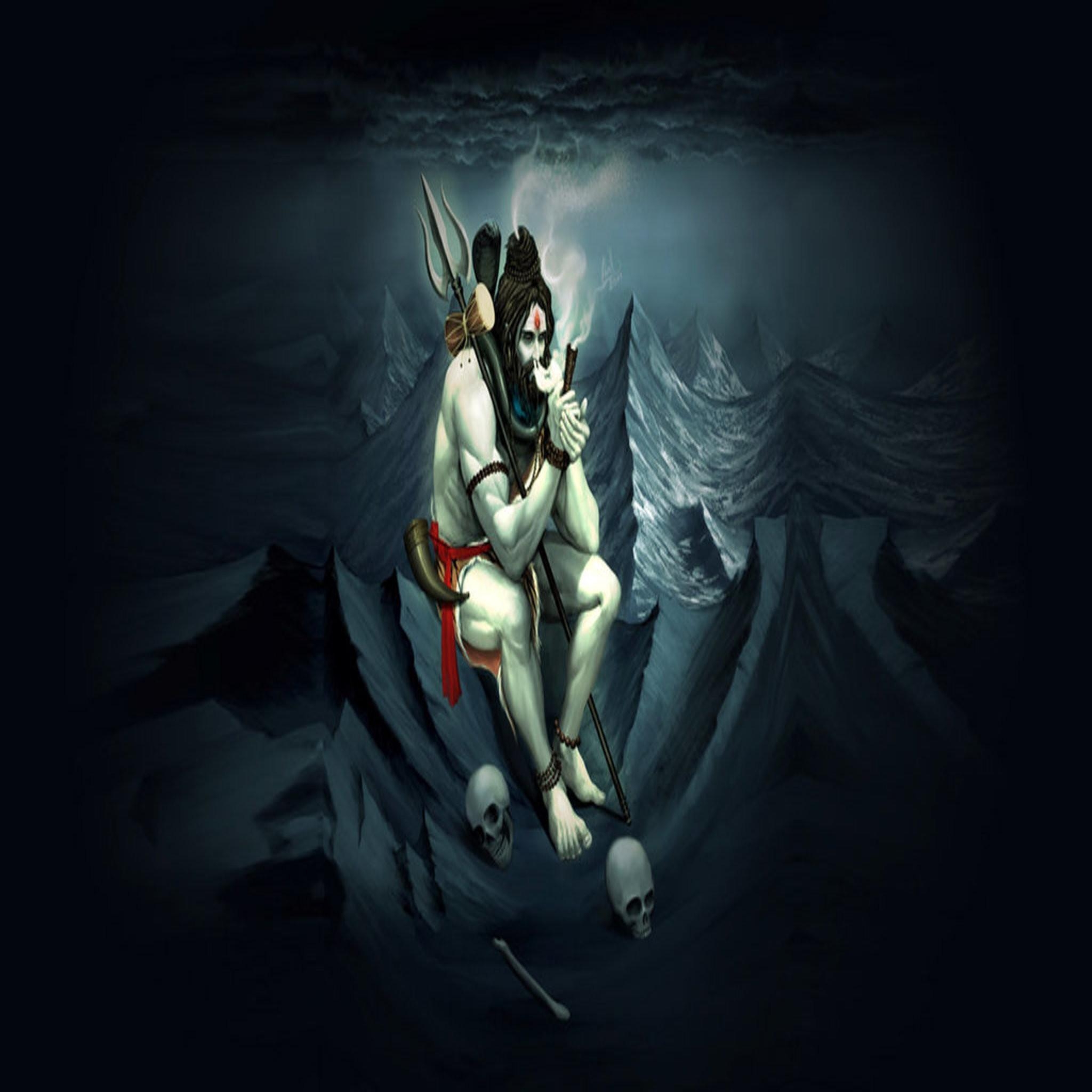 2050x2050 Lord Shiva Wallpaper background picture, Phone