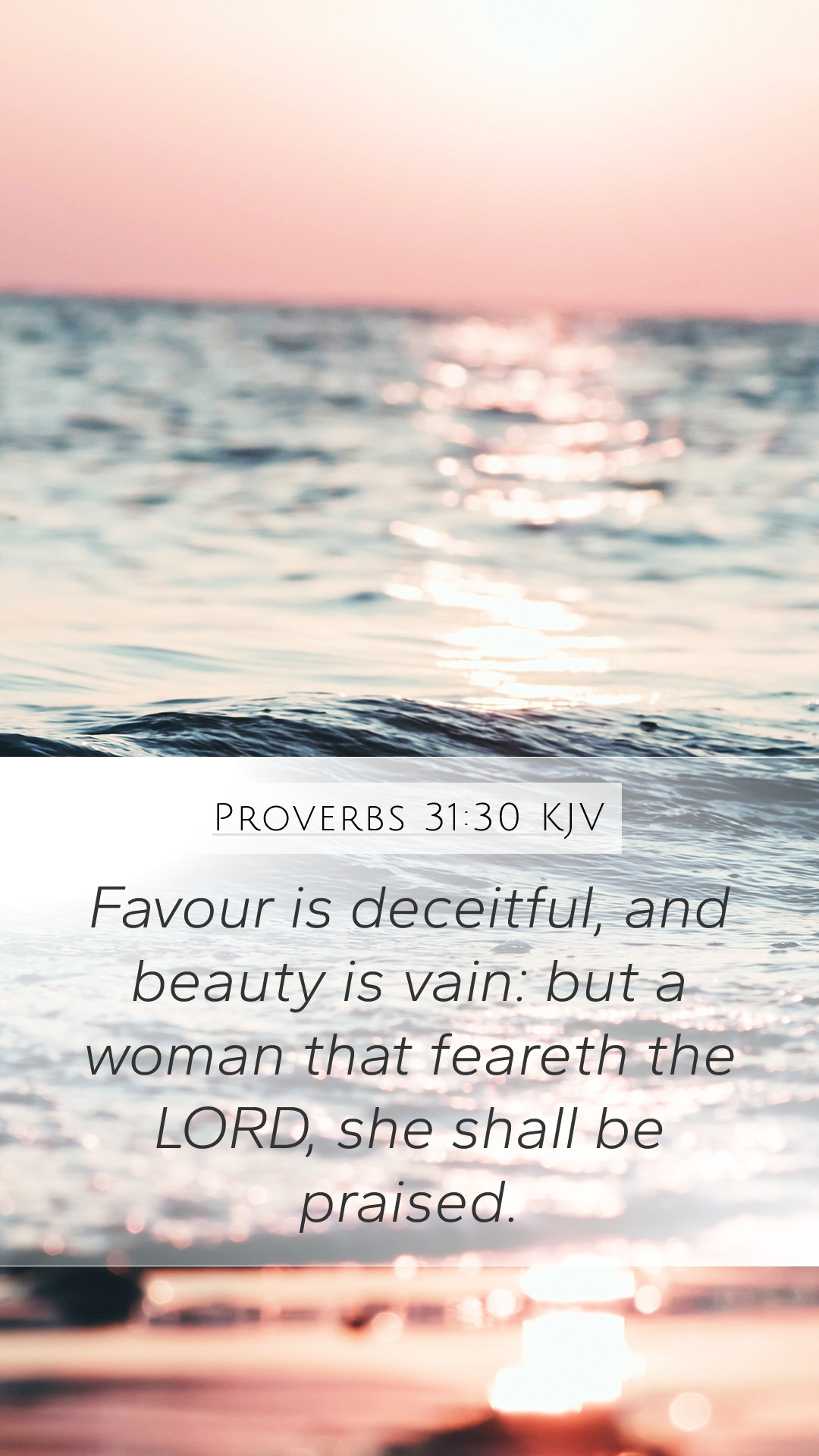 1080x1920 Proverbs 31:30 KJV Mobile Phone, Phone