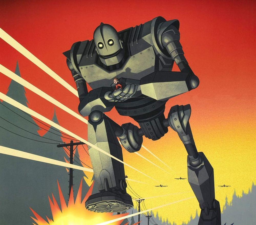 1000x880 Gort vs The Iron Giant, Desktop