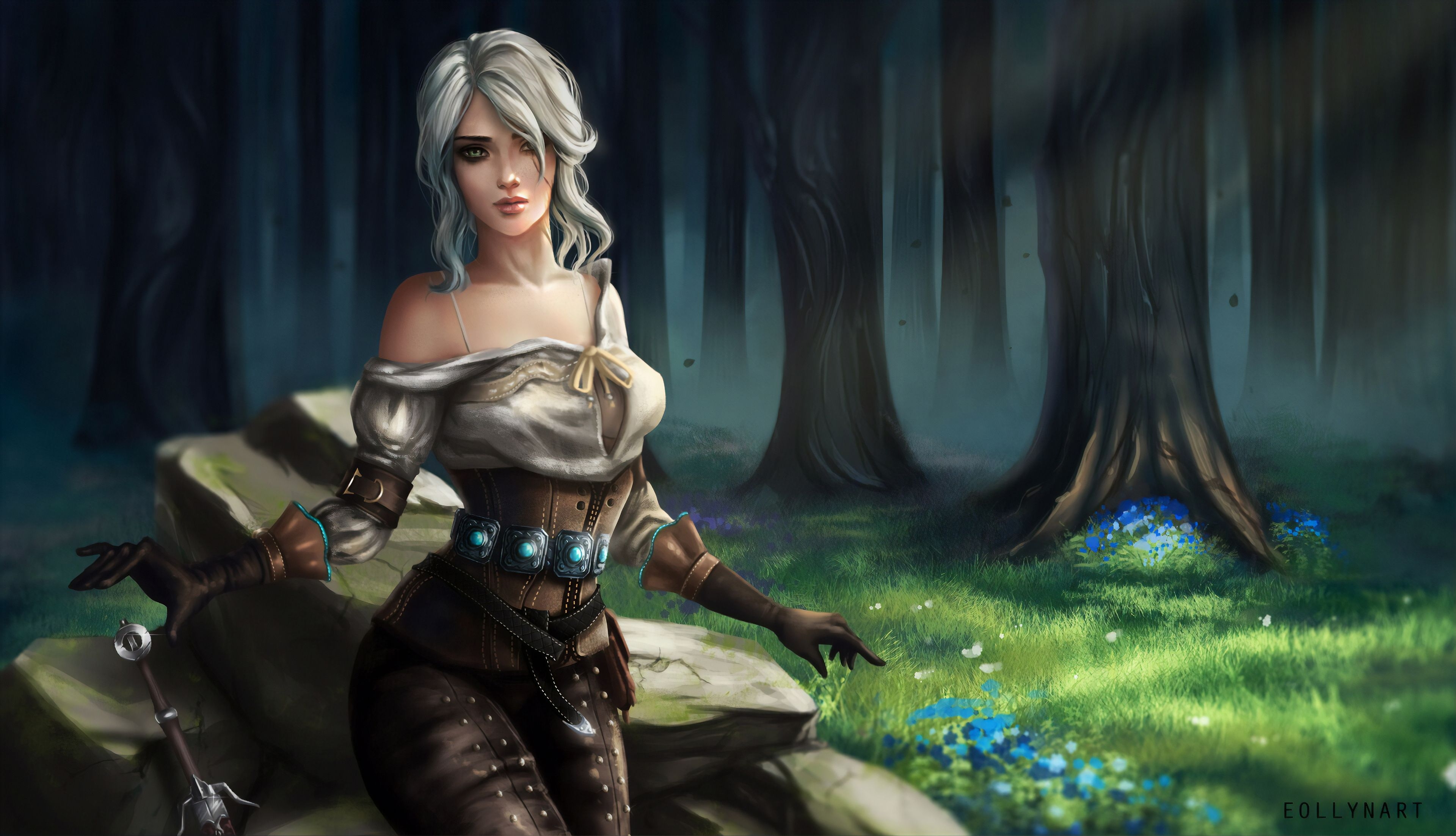 3840x2210 Witcher 3 Ciri Wallpaper 4k, Desktop