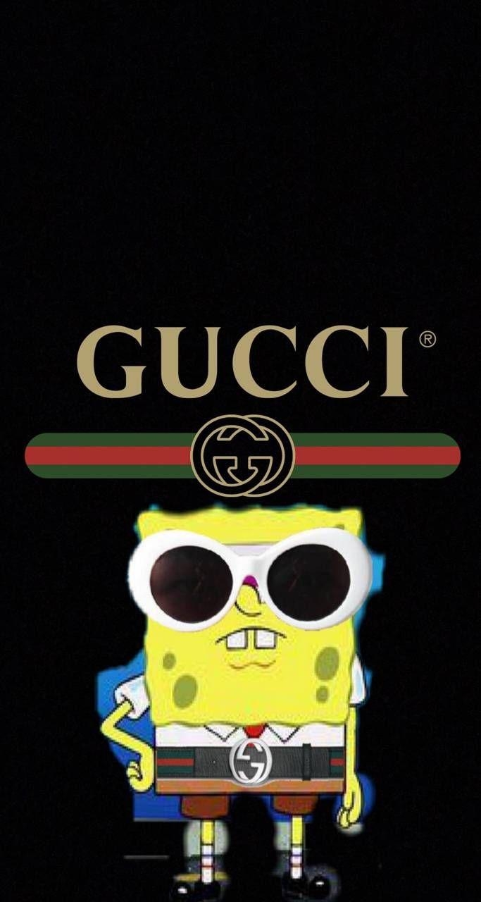 690x1280 Download Gucci spongebob Wallpaper, Phone