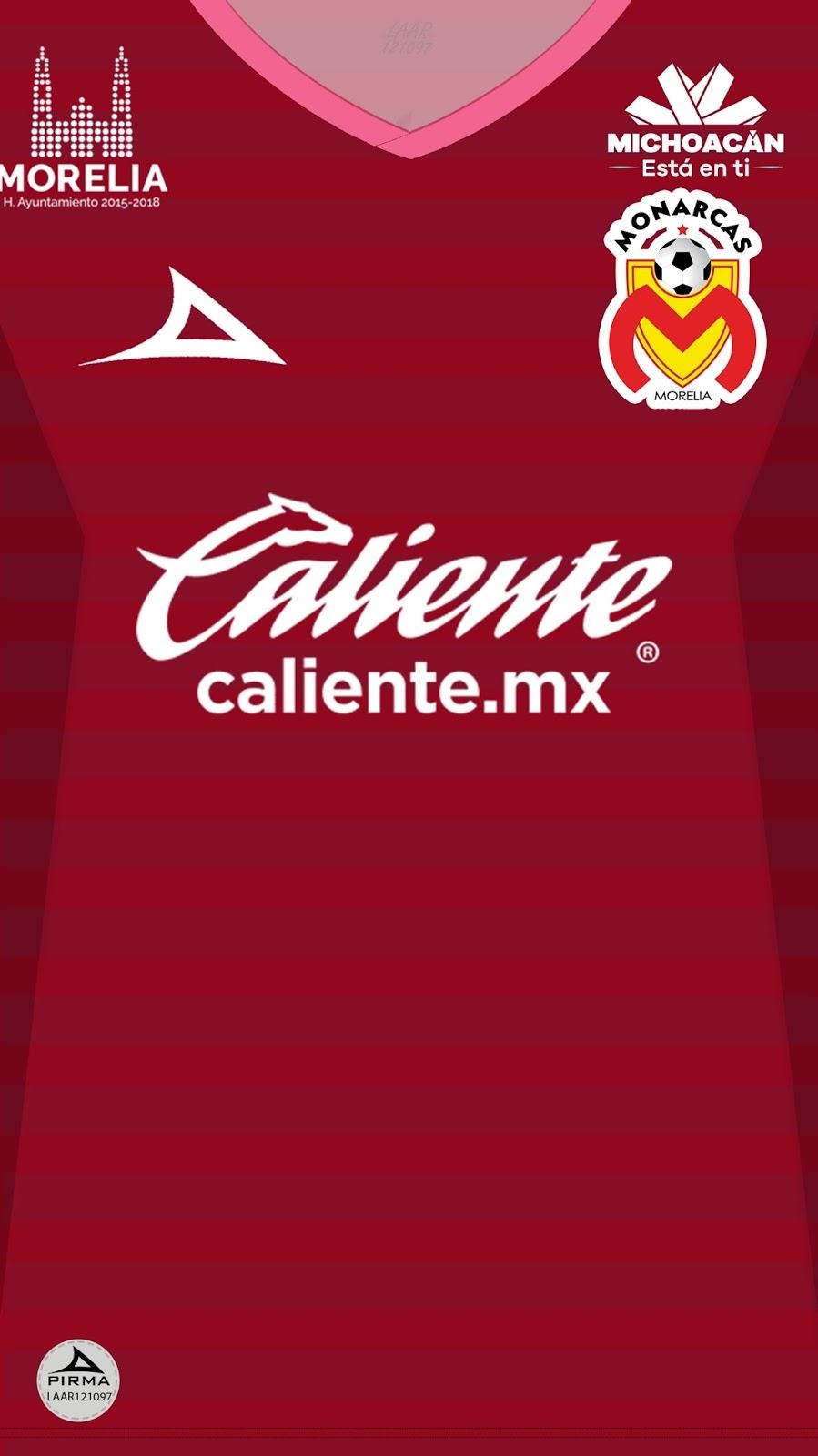 900x1600 Wallpaper Jersey Monarcas Morelia 2017 2018 Liga Mx ✌LAAR121097✌, Phone