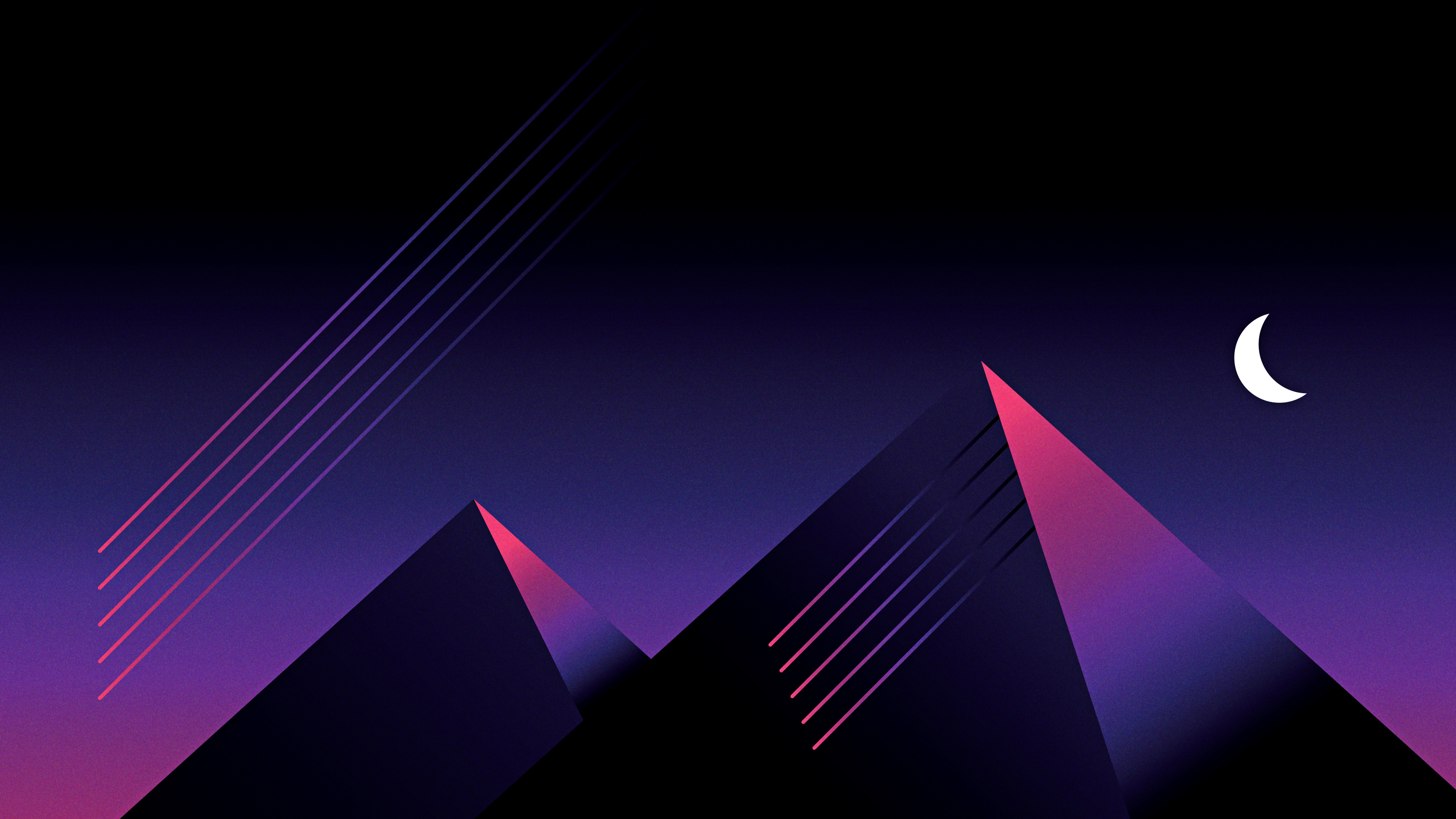 3300x1860 Retrowave Outrun Mountains Night, HD Artist, 4k Wallpaper, Image, Desktop