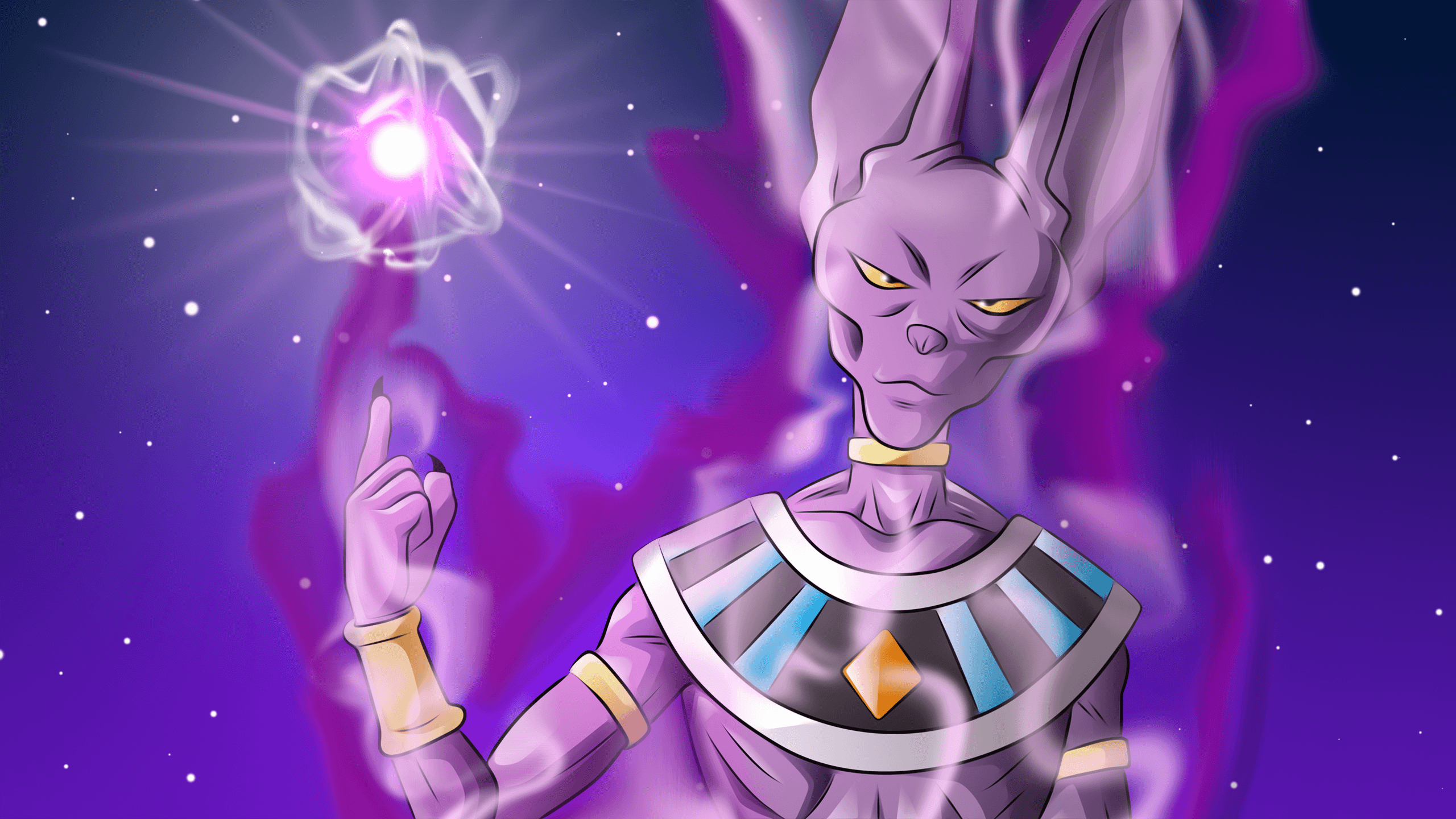 2560x1440 Beerus (Dragon Ball) HD Wallpaper, Desktop