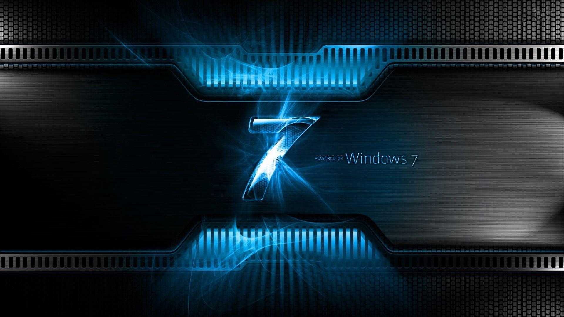 1920x1080 Wallpaper Windows 7 3D Black, Desktop