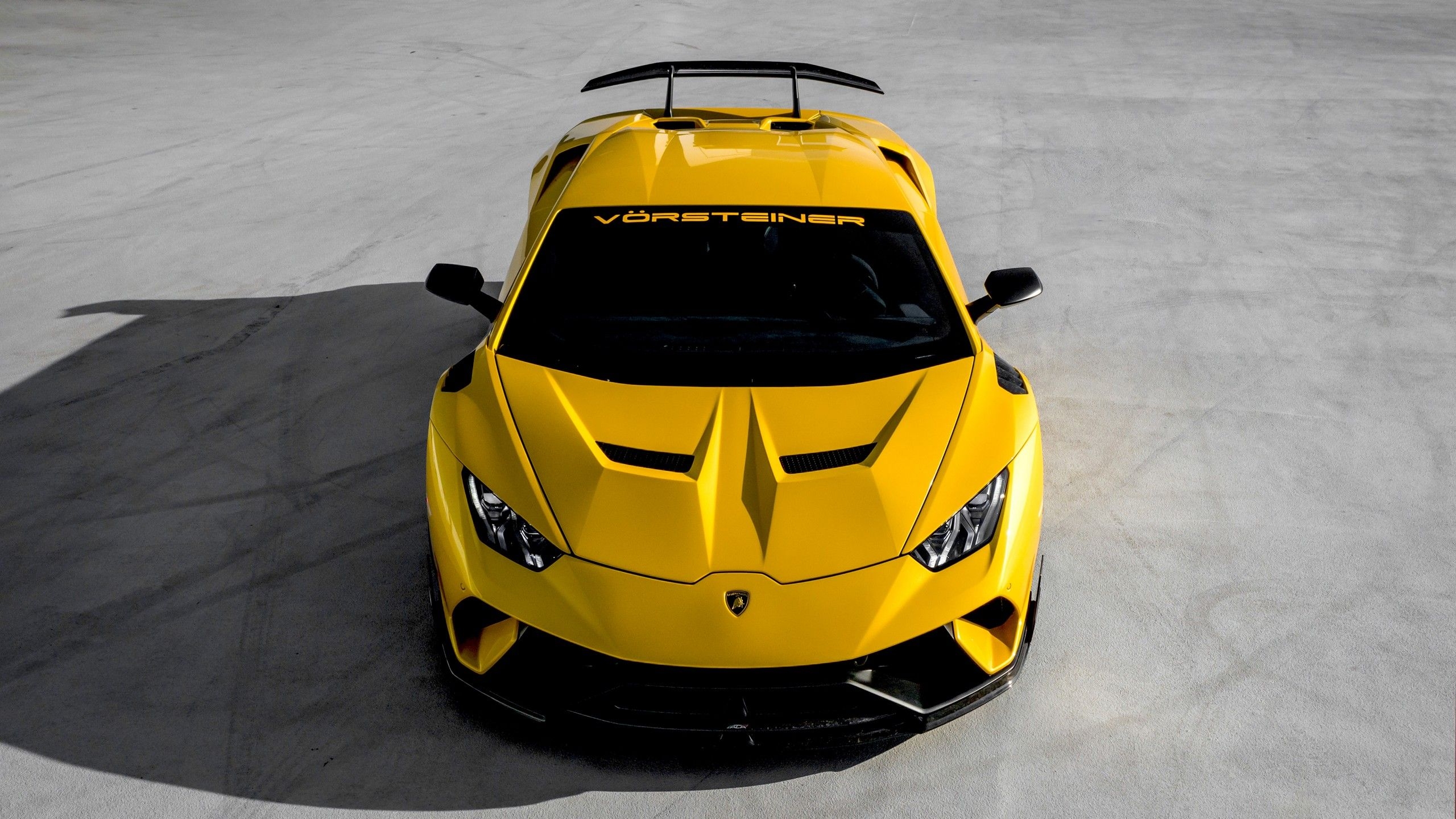 2560x1440 Lamborghini Huracan Performante 4K Wallpaper, Vorsteiner, Yellow, Cars, Desktop