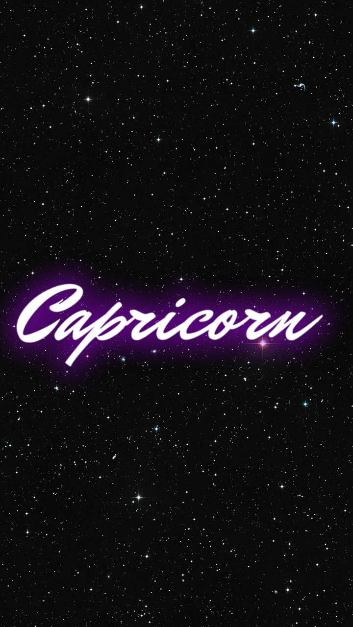 720x1280 Download Neon Purple Capricorn Wallpaper, Phone