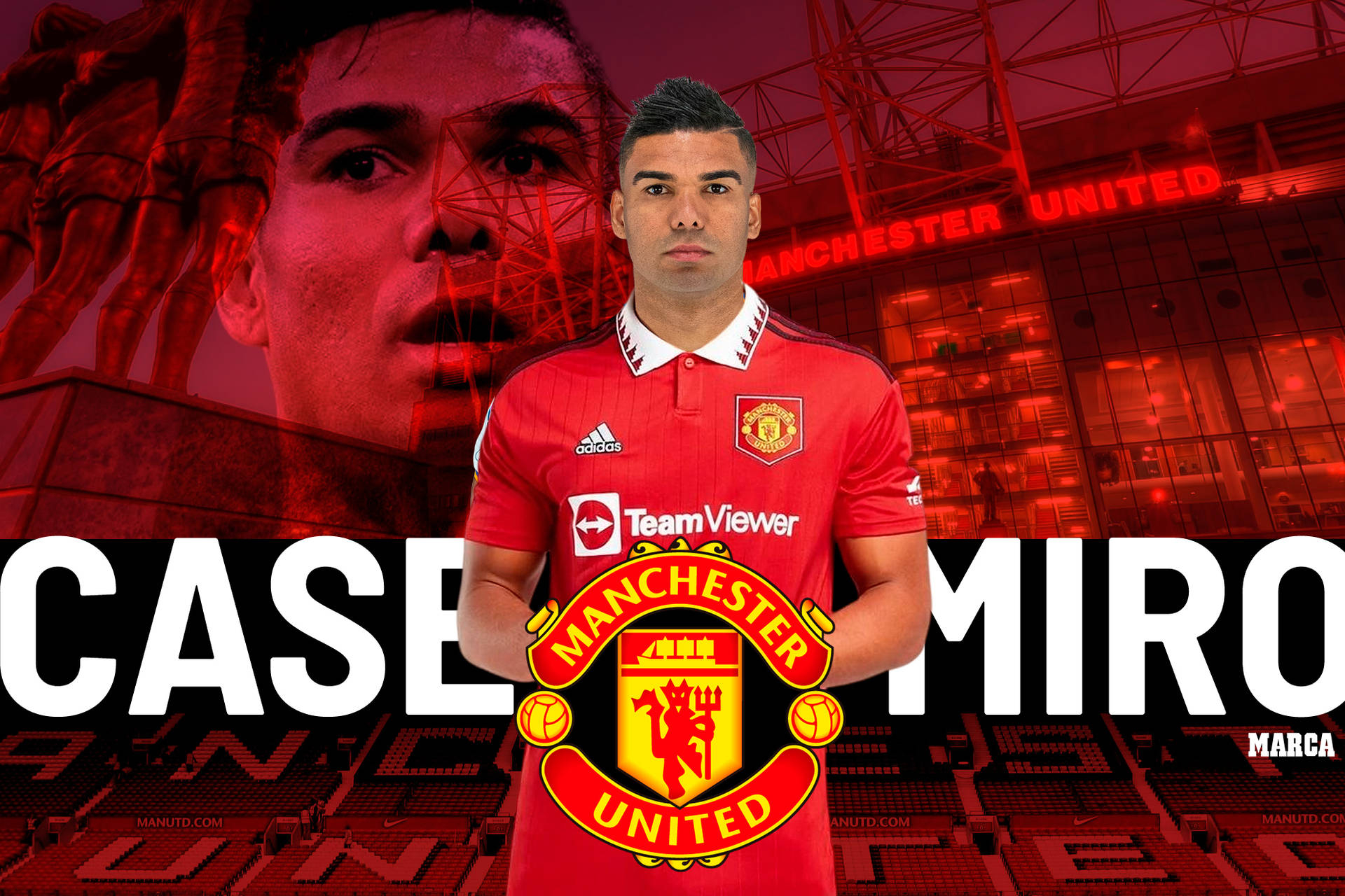 1920x1280 Download Carlos Casimiro Manchester United Red Wallpaper, Desktop