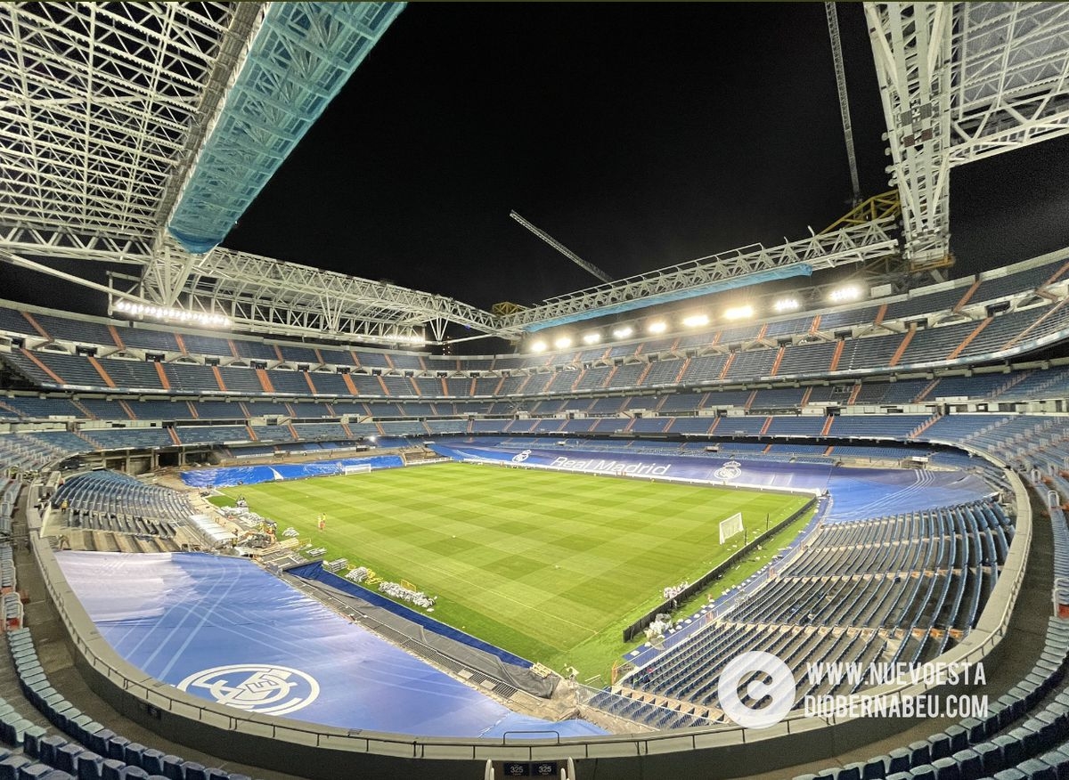 1200x880 New photo show Santiago Bernabeu in perfect playing condition, Desktop