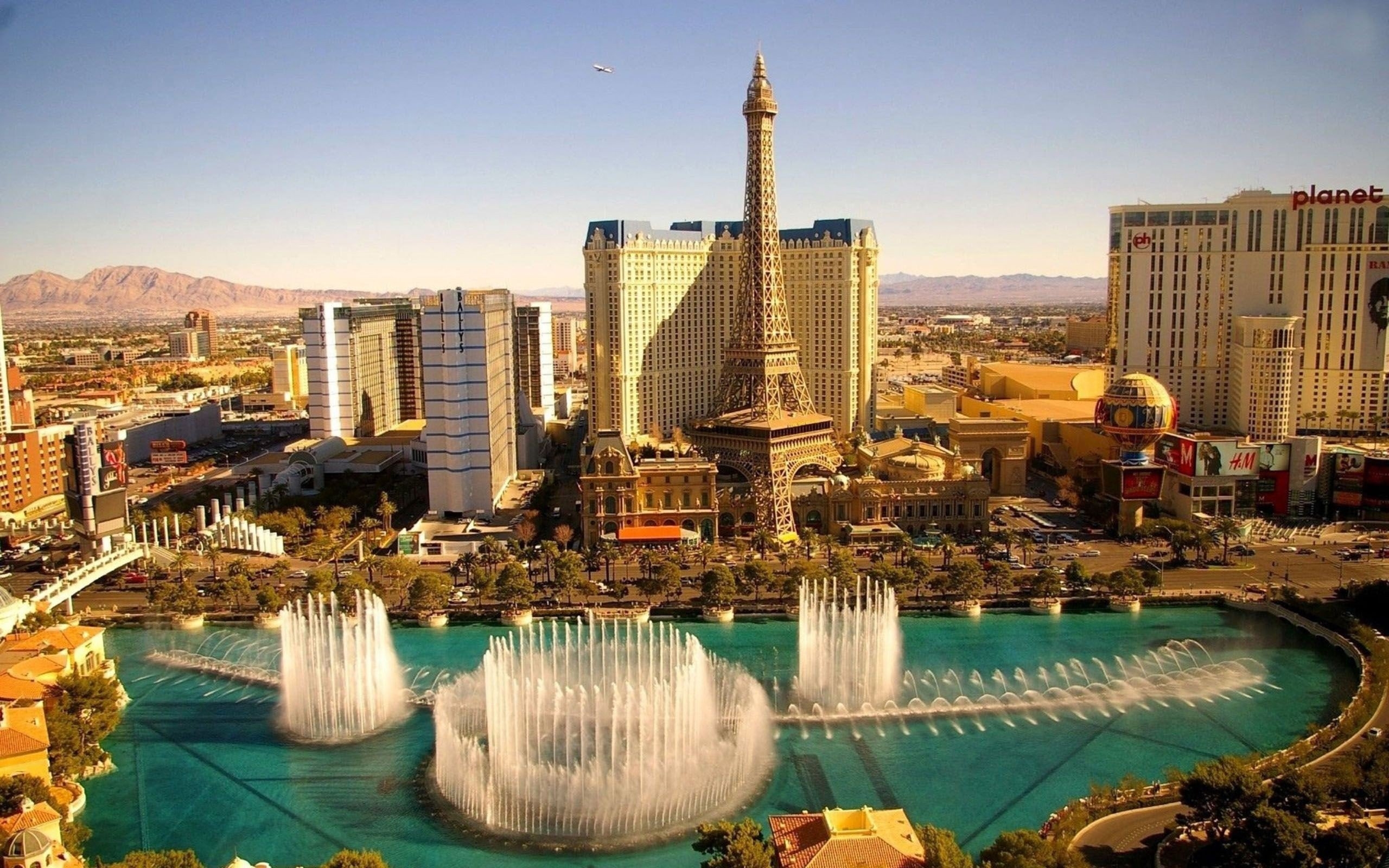 2560x1600 Las Vegas Fountains, HD World, 4k Wallpaper, Image, Background, Photo and Picture, Desktop