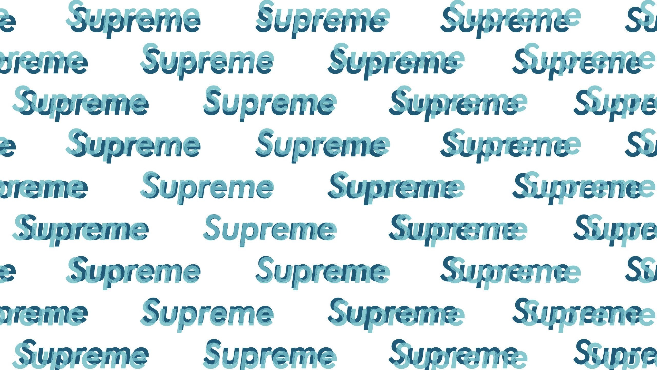 2560x1440 Supreme Blue Text Wallpaper, Desktop