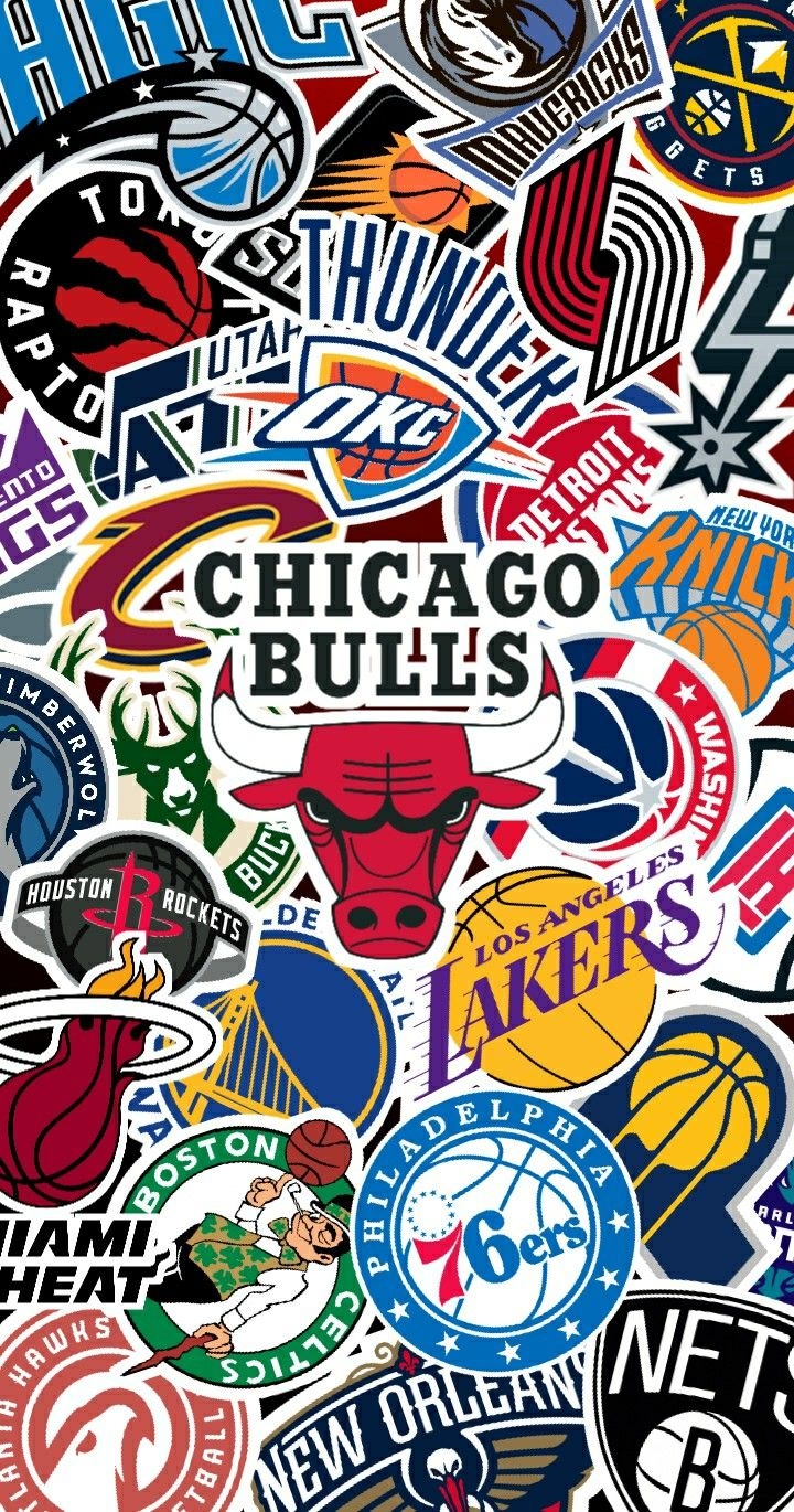 720x1370 NBA Stickers Wallpaper. Jordan logo wallpaper, Bulls wallpaper, Cool basketball wallpaper, Phone