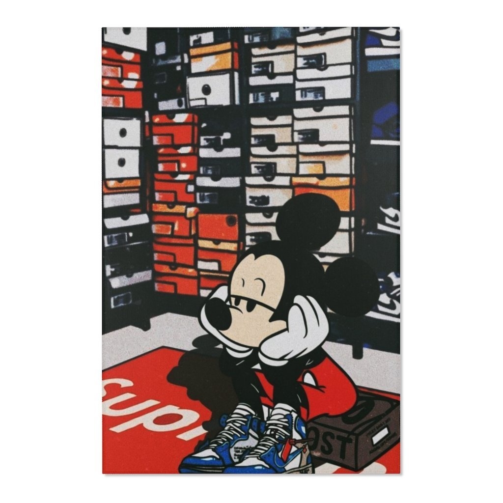 1030x1030 Mickey Mouse Hypebeast Area Rug, Phone