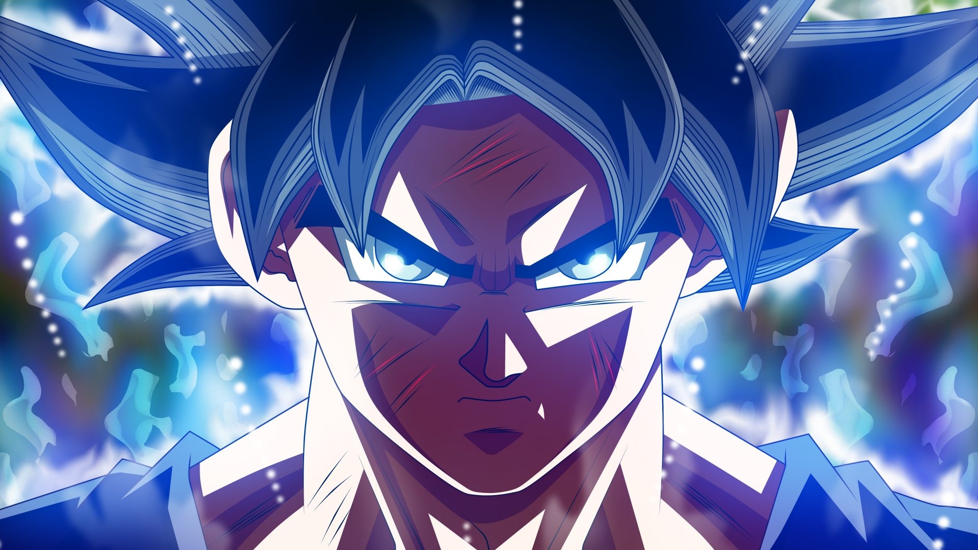 1920x1080 Download  wallpaper wounded, son goku, ultra instinct, dragon ball super, full hd, hdtv, fhd, 1080p,  HD image, background, 4626, Desktop