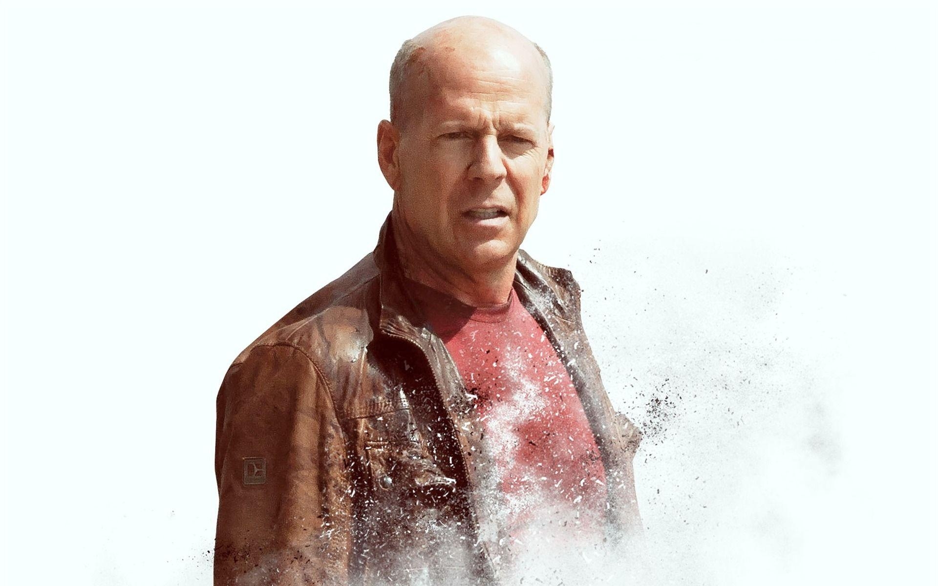 1920x1200 Famous movie actor Bruce Willis on white background wallpaper, Desktop