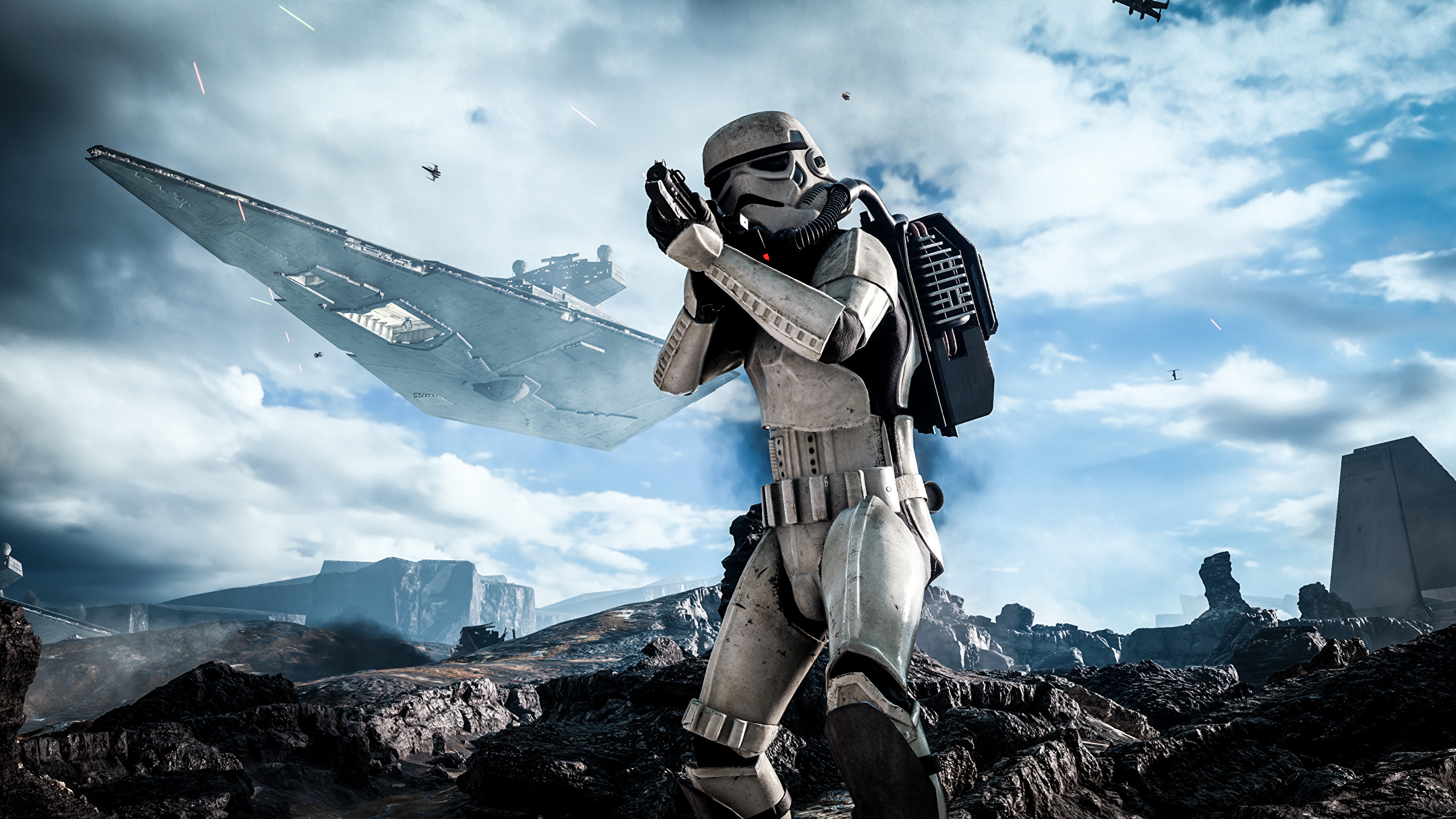 2560x1440 Desktop Wallpaper Fantasy Star Wars soldier Battlefront, Desktop