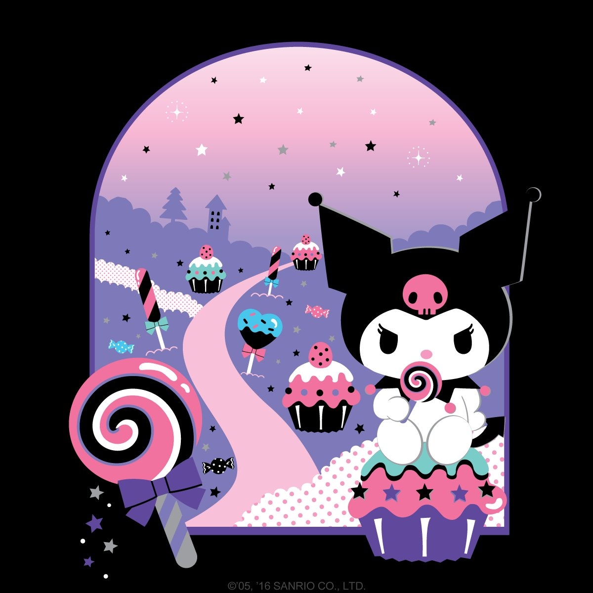 1200x1200 Sanrio - #Kuromi is looking super sweet! Happy #NationalLollipopDay!, Phone