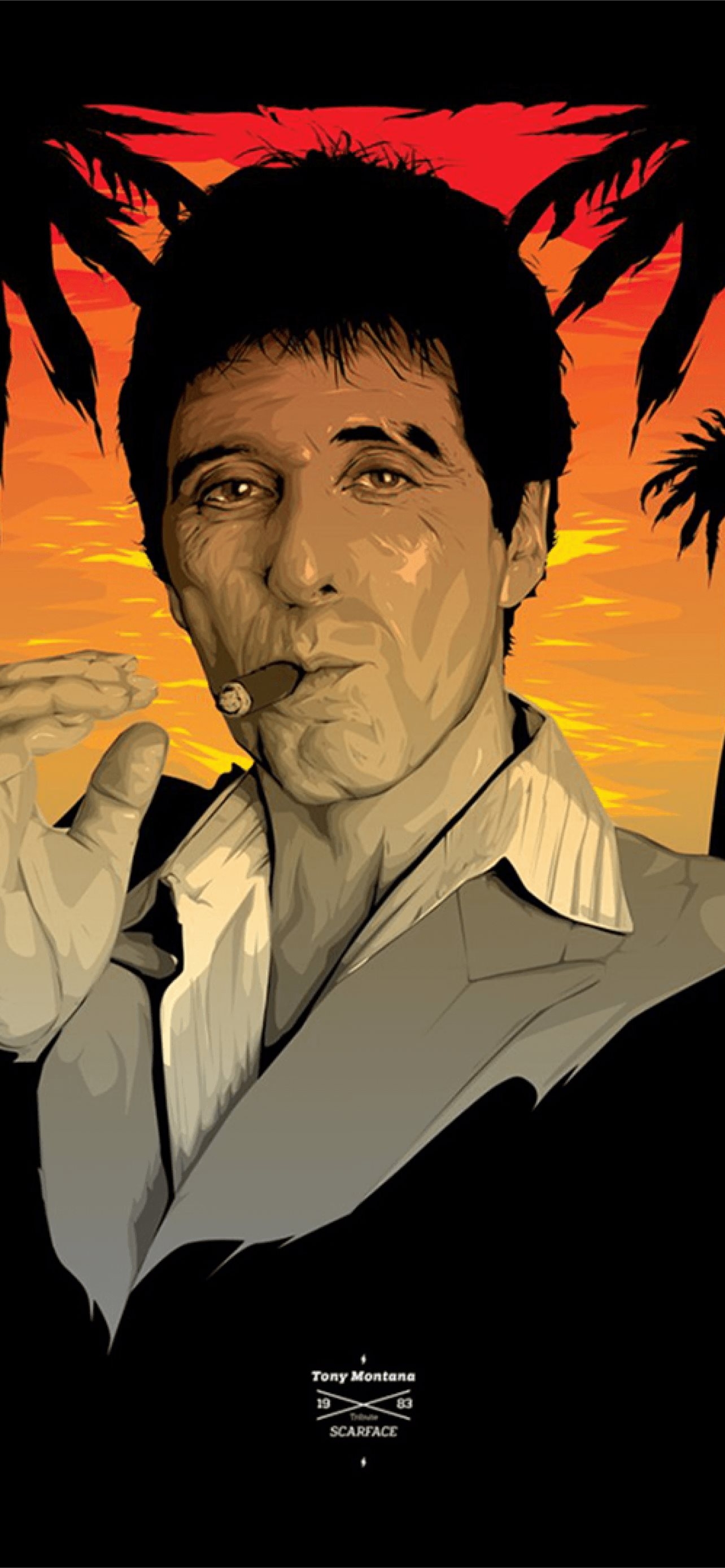 1290x2780 scarface iPhone Wallpaper Free Download, Phone