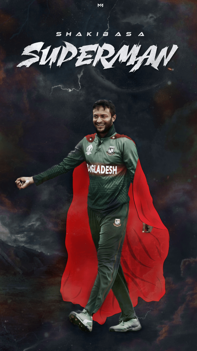 670x1200 Shakib as A Superman. Shakib Al Hasan by MAHMUDGFX. Team, Phone