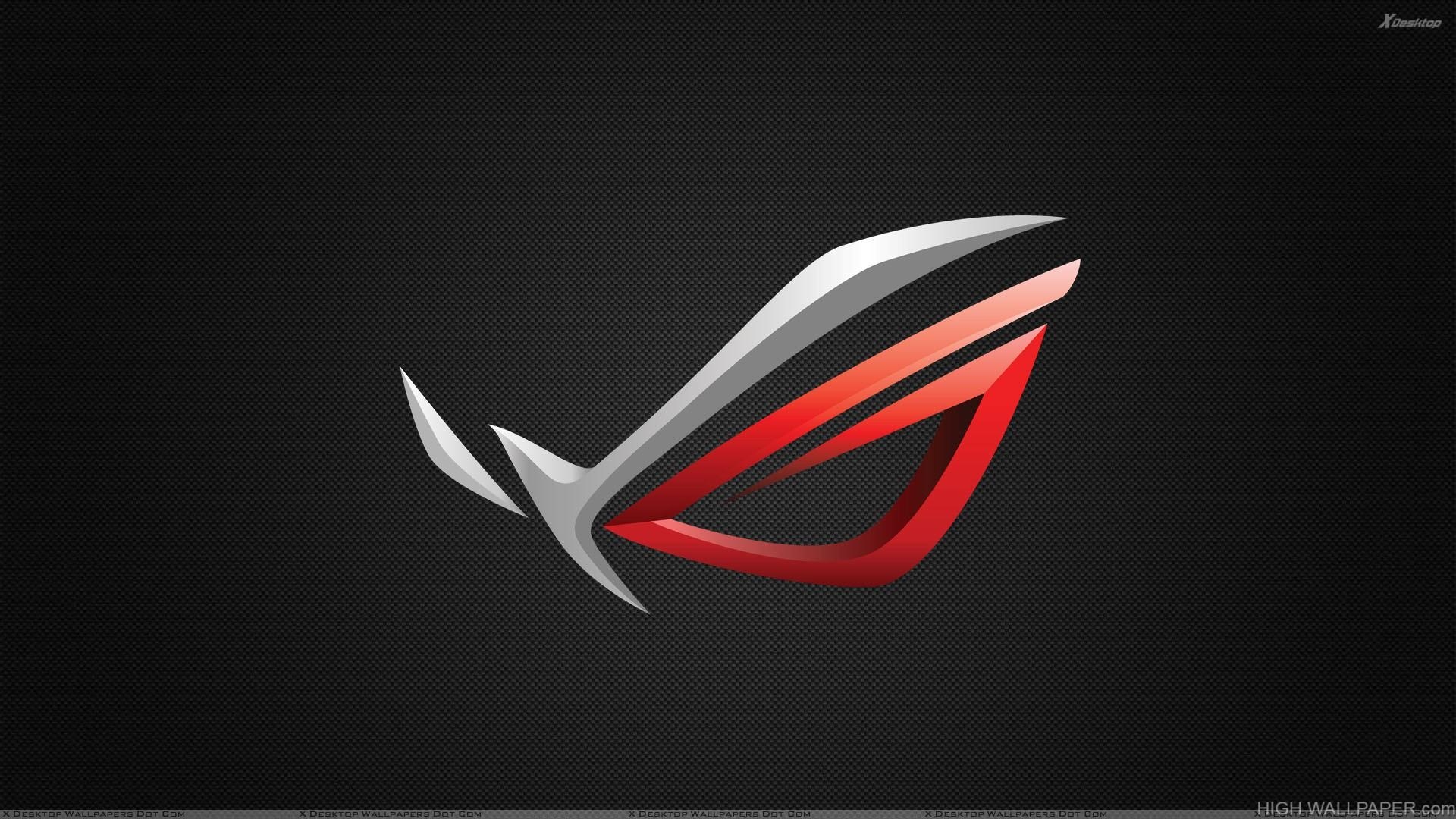 1920x1080 Asus ROG Logo On Black Background HD Wallpaper, Desktop