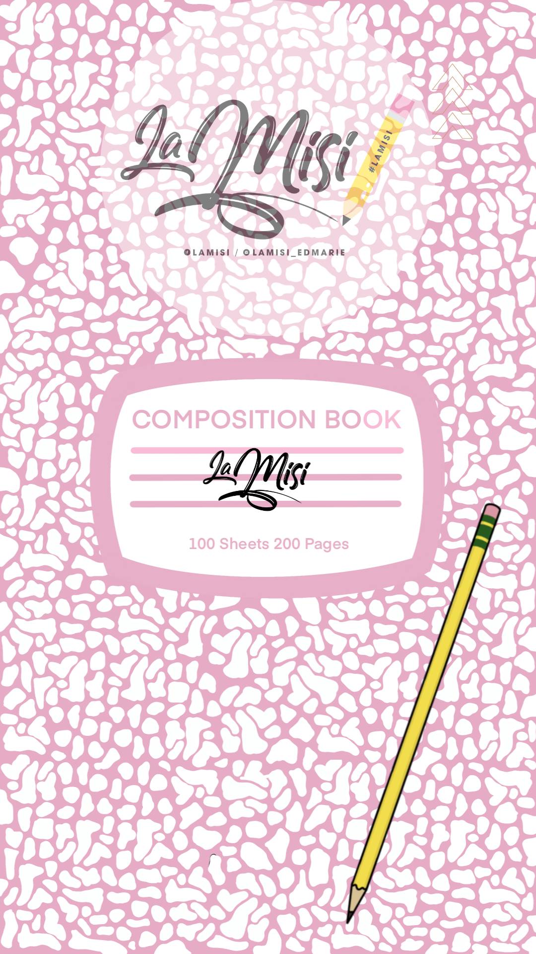 1080x1920 Composition Notebook (Pink), Phone