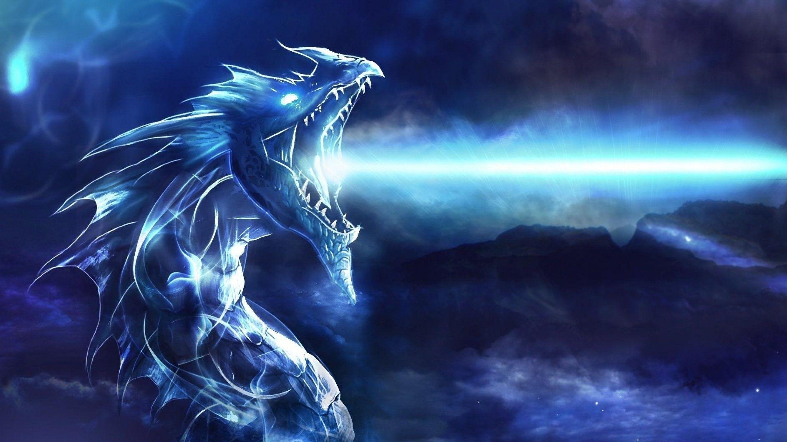 2560x1440 Ice Dragon Wallpaper Free Ice Dragon Background, Desktop