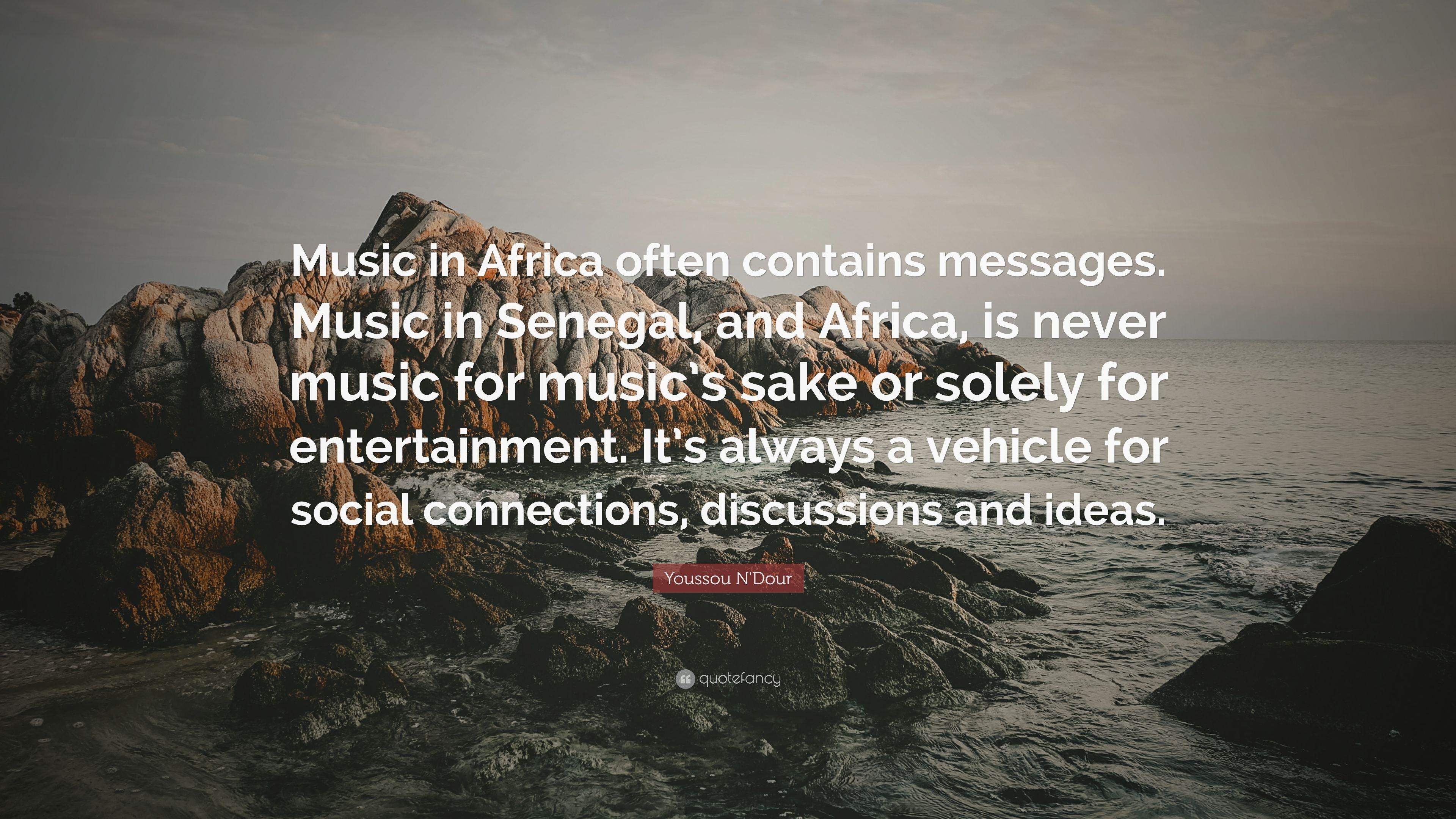 3840x2160 Youssou N'Dour Quote: “Music in Africa often contains messages, Desktop