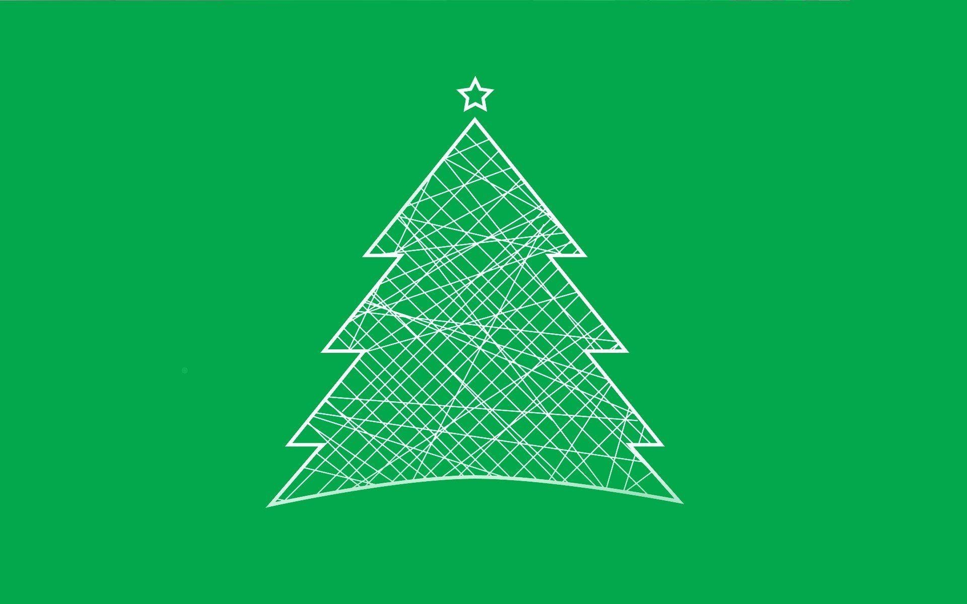 1920x1200 christmas minimalist tree HD wallpaper, Desktop