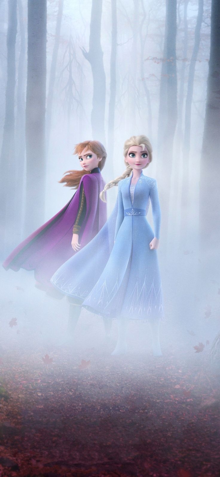 740x1600 marvelous wallpaper 1125x2436 Frozen Queen Elsa and Anna, movie, Phone