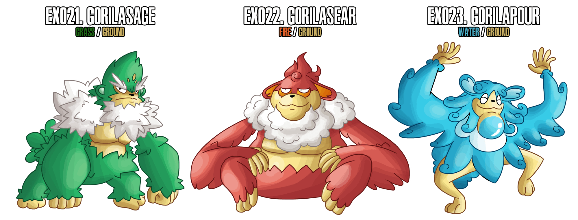 2000x770 Fakemon: EX021, Dual Screen