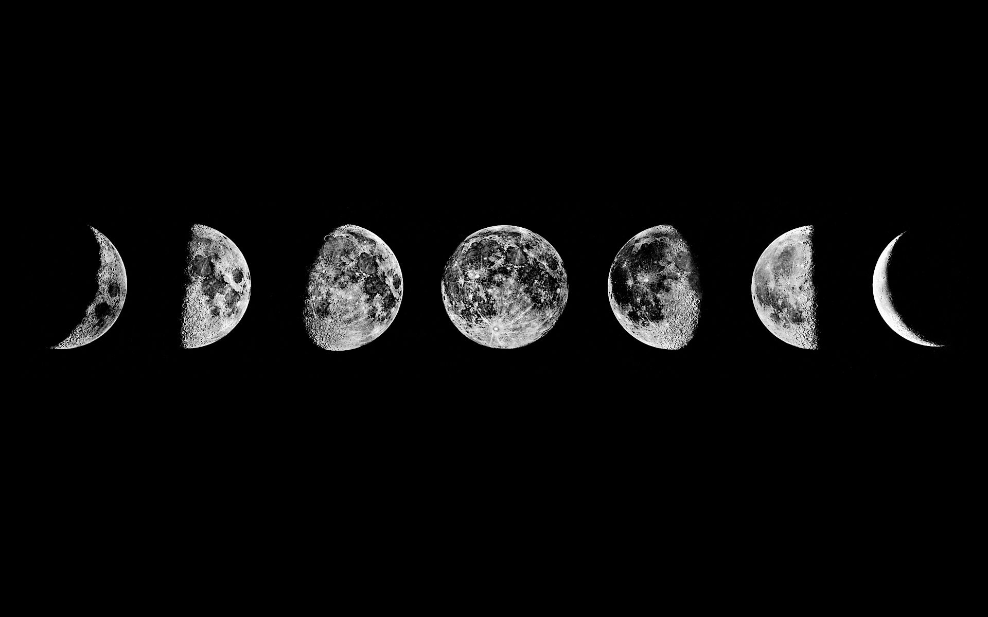 1920x1200 Moon Phases Wallpaper, Desktop