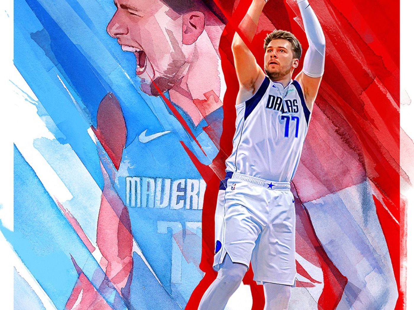 1400x1050 Luka Doncic, Dirk Nowitzki are cover athletes for NBA 2k22, Desktop