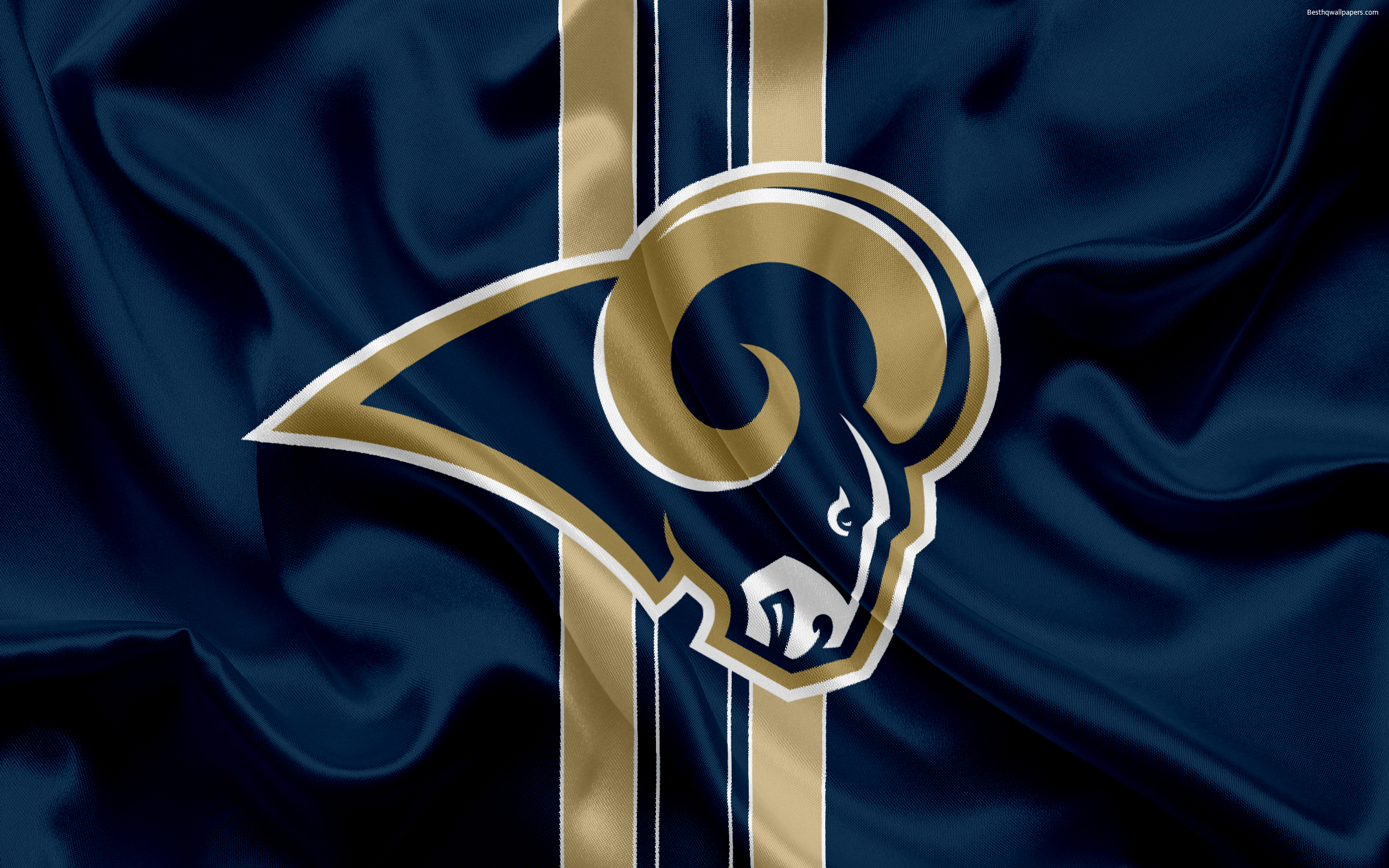 2560x1600 Download wallpaper Los Angeles Rams, American football, logo, emblem, NFL, National Football League, Los Angeles, California, USA, National Football Conference for desktop with resolution. High Quality HD picture wallpaper, Desktop