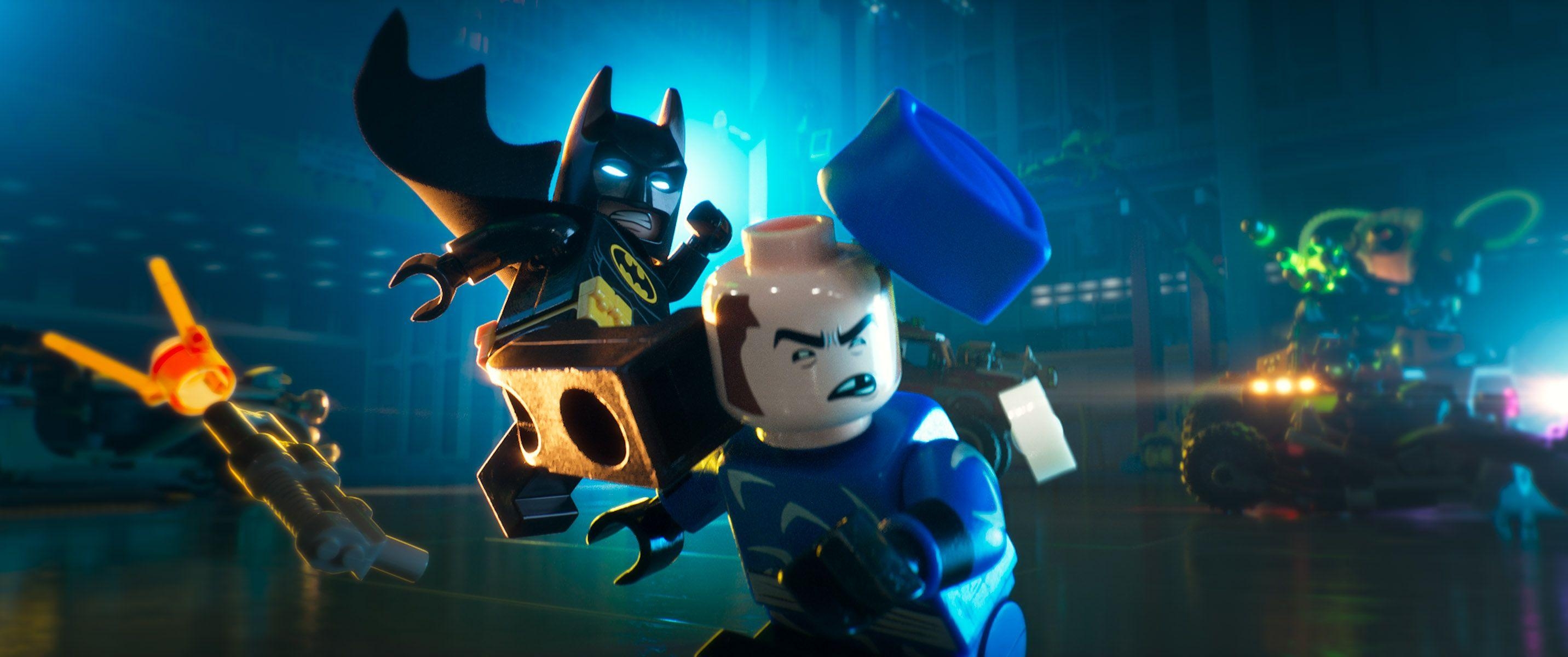 2870x1200 The Lego Batman Movie Batman Fight wallpaper HD 2016 in The Lego, Dual Screen