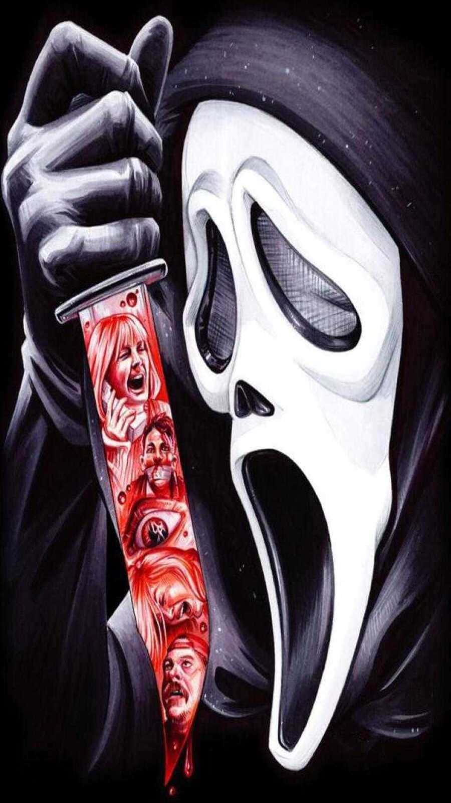 900x1600 Download Dark Ghostface Aesthetic Wallpaper, Phone