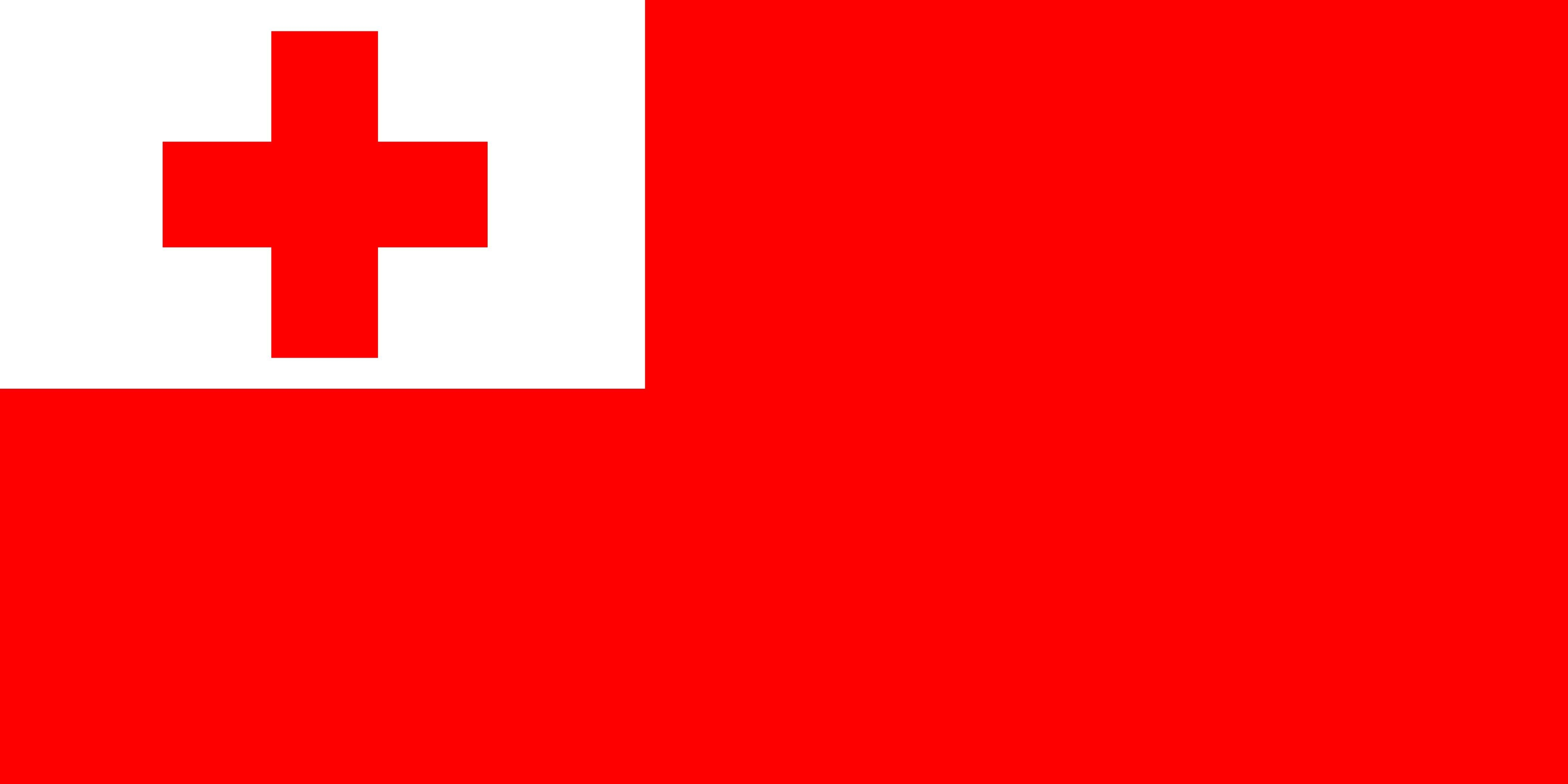 4800x2400 Tonga Flag Cross, Dual Screen