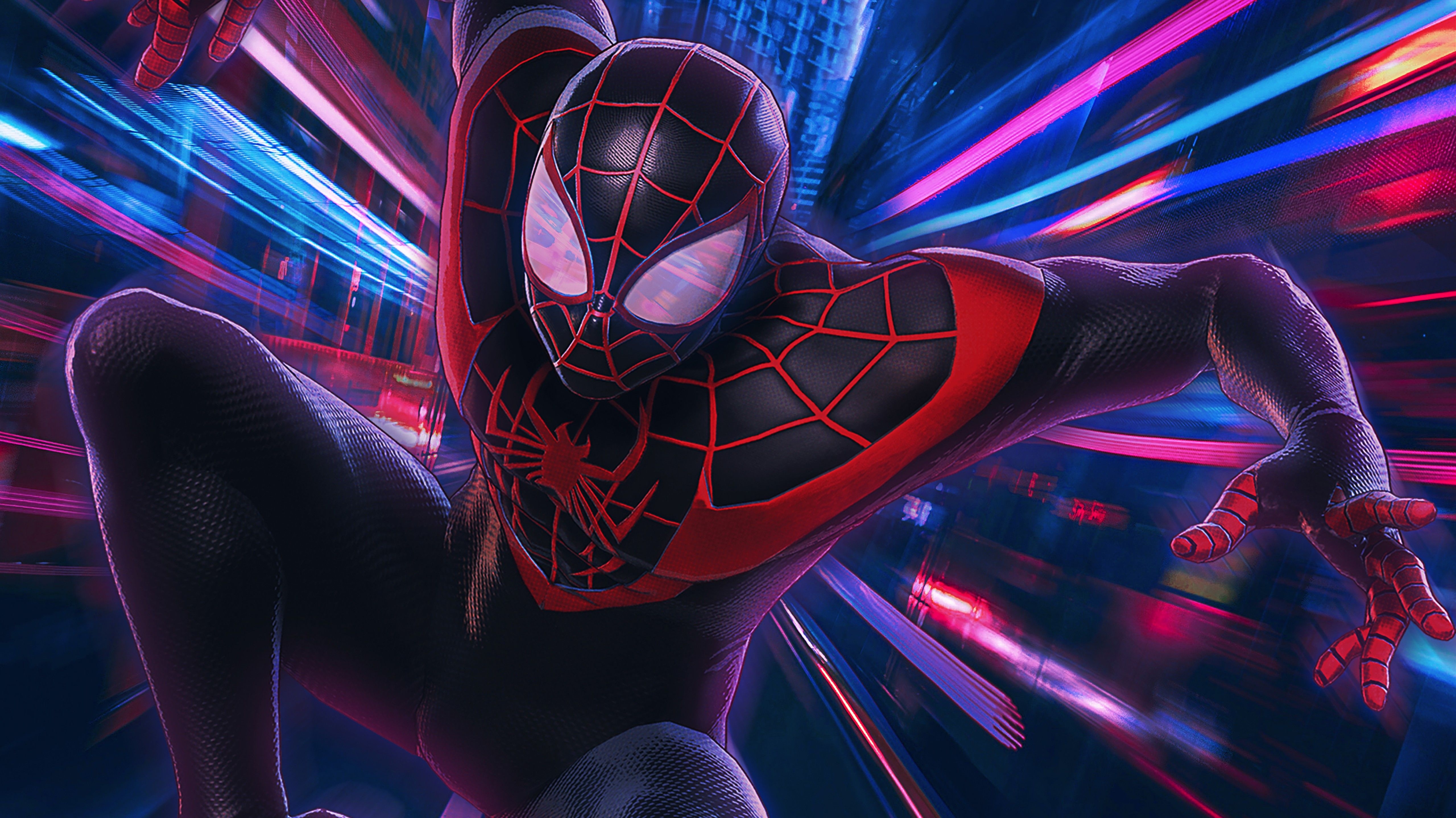 5120x2880 Spider Man 4K Wallpaper, Miles Morales,, Into The Spider Verse, Marvel Superheroes, Graphics CGI, Desktop