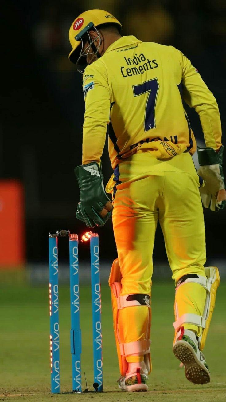 740x1310 Ms Dhoni Back Pose, Phone