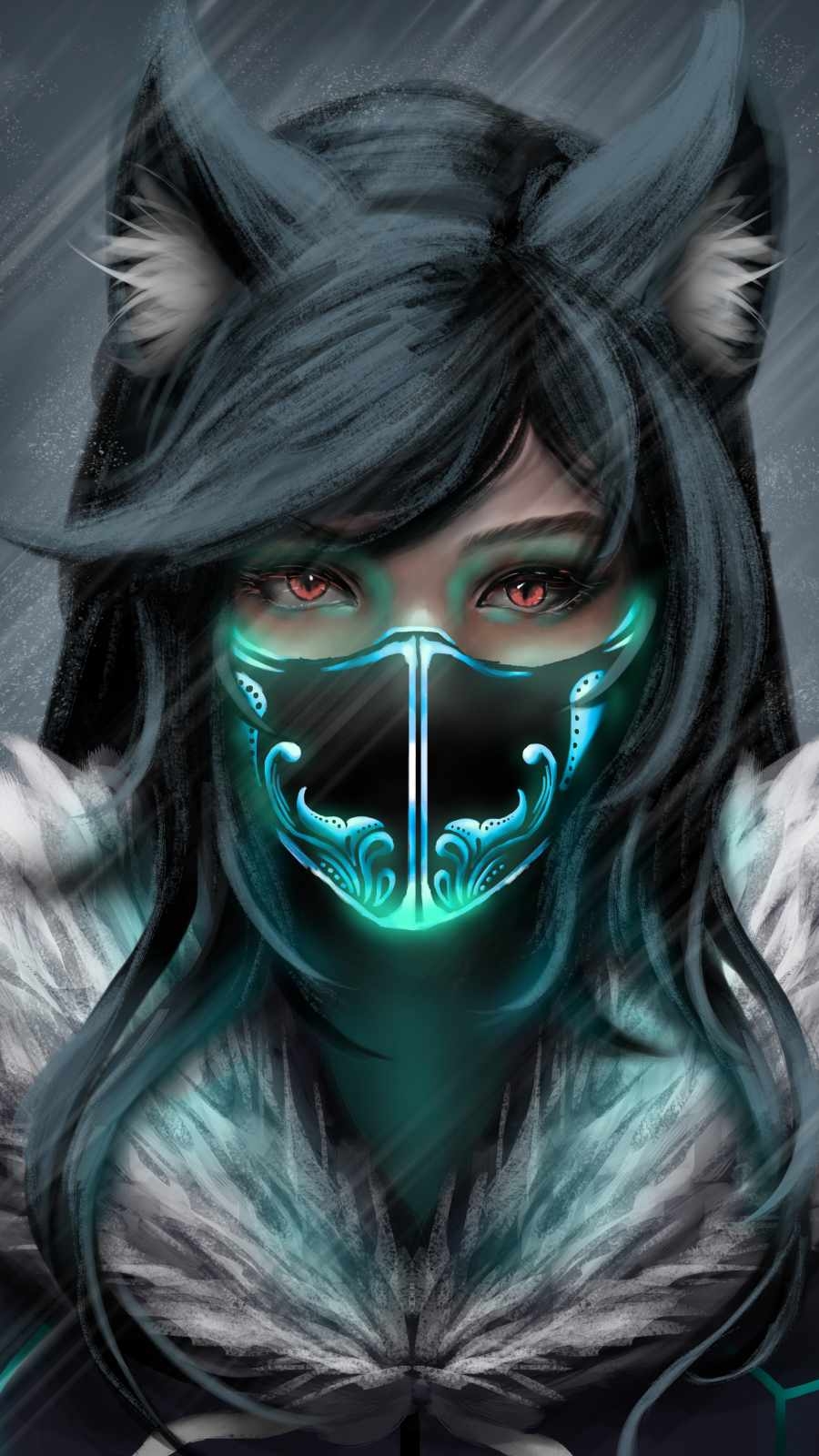 900x1600 Anime Girl Mask IPhone Wallpaper Wallpaper, iPhone Wallpaper, Phone