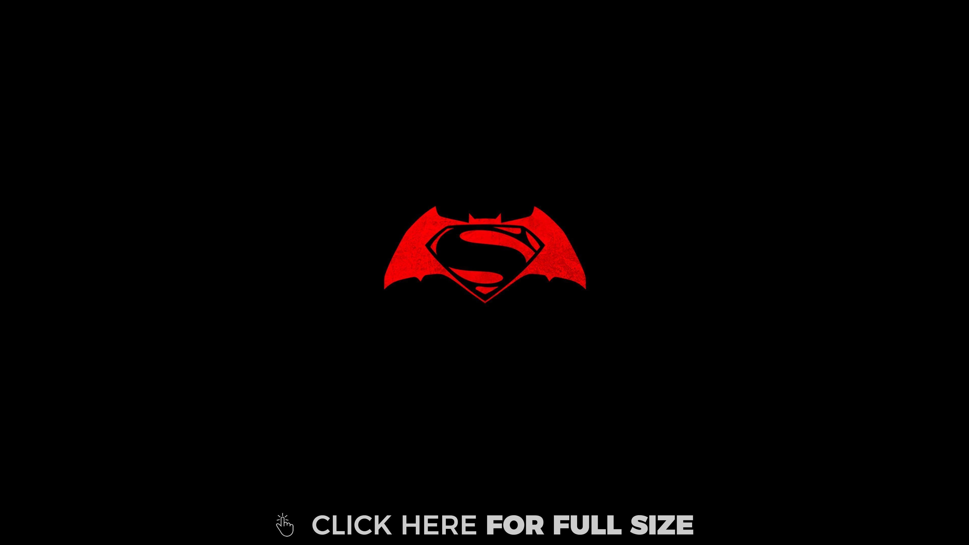 3840x2160 Batman V Superman Logo 4K wallpaper, Desktop