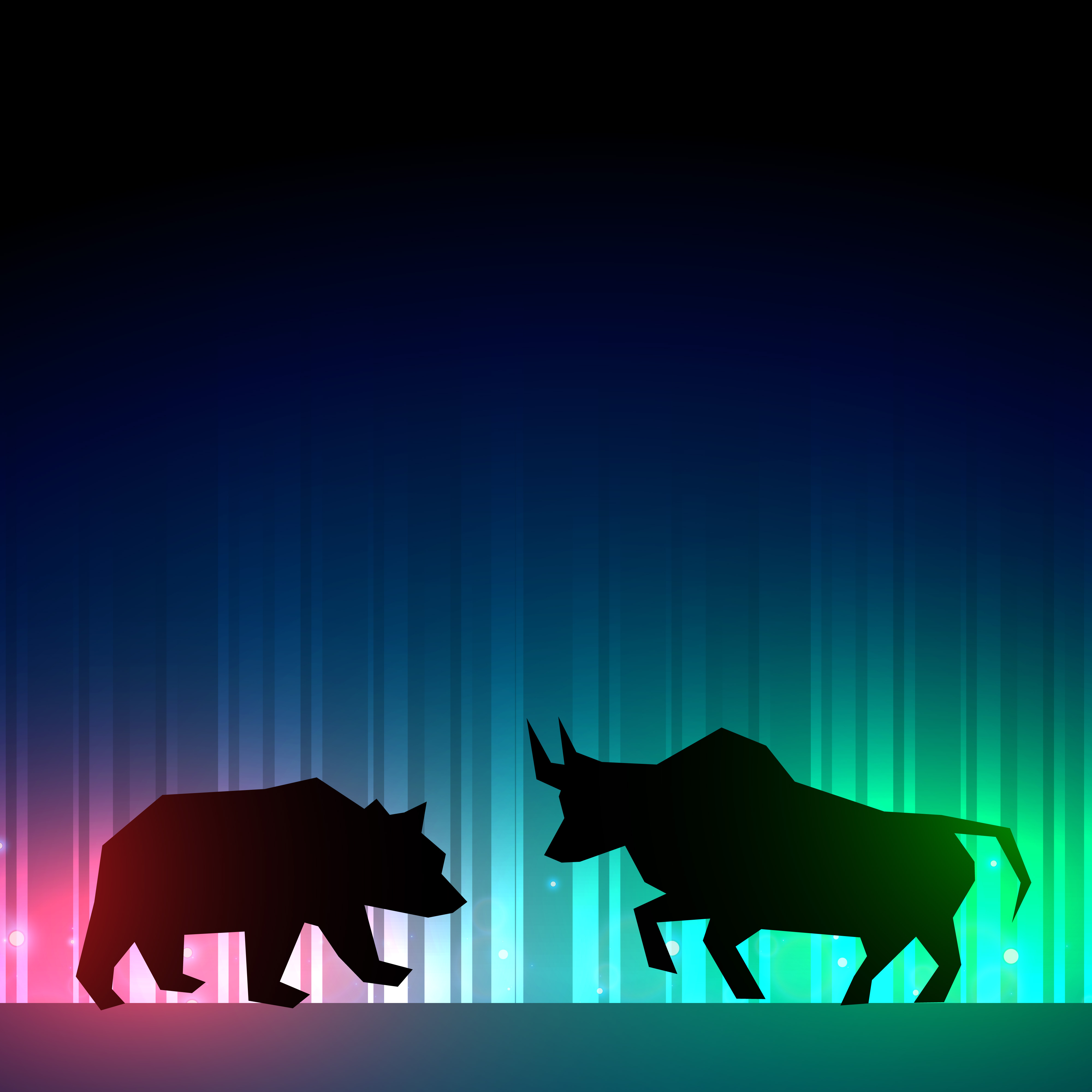 4000x4000 wallpaper forex bull illustration bull bear wallpaper logo art - 看線圖輕鬆賺外匯, Phone