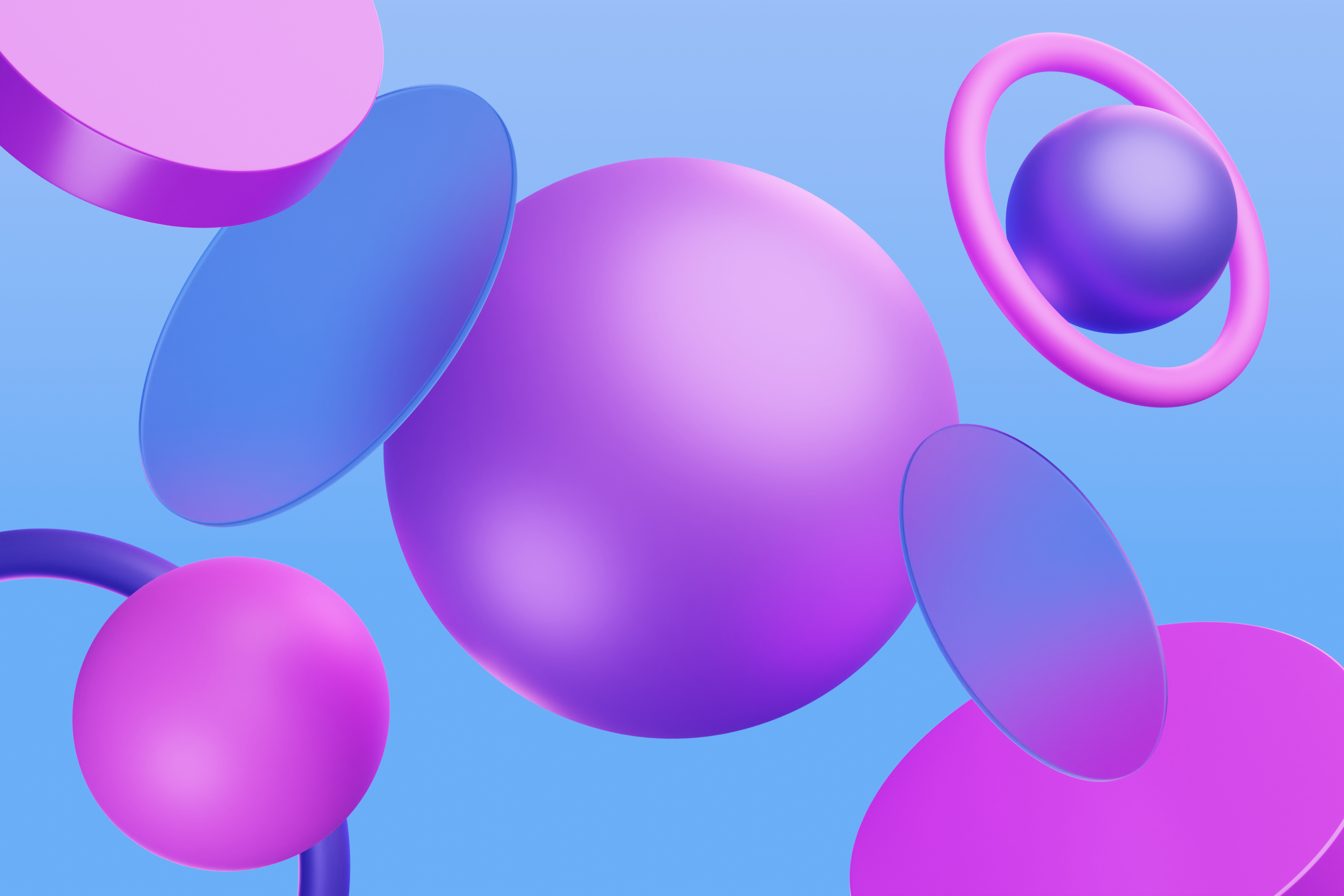 2880x1920 Shapes Wallpaper 4K, Spheres, Oval shapes, Desktop