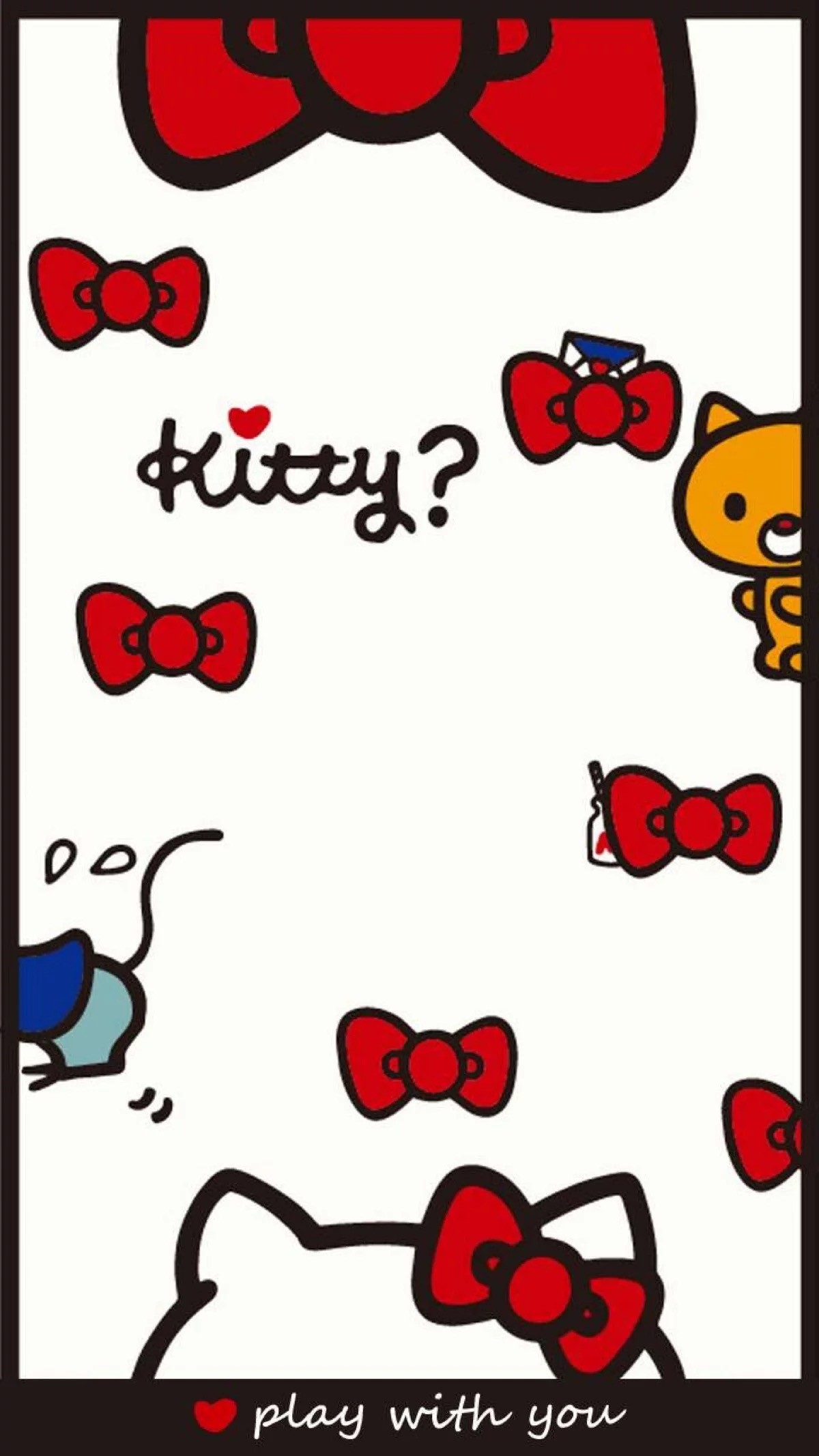 1200x2140 Kitty Wallpaper, Hello Kitty, Sanrio, Phone Wallpaper, Kawaii, Cartoons, Covers, Screen, Love, Phone