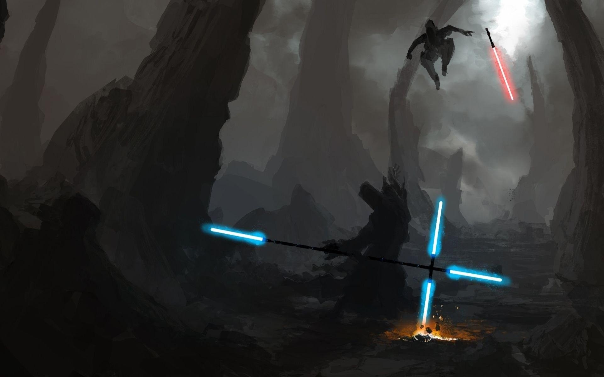 1920x1200 Star Wars Lightsaber Duel Wallpaper, Desktop